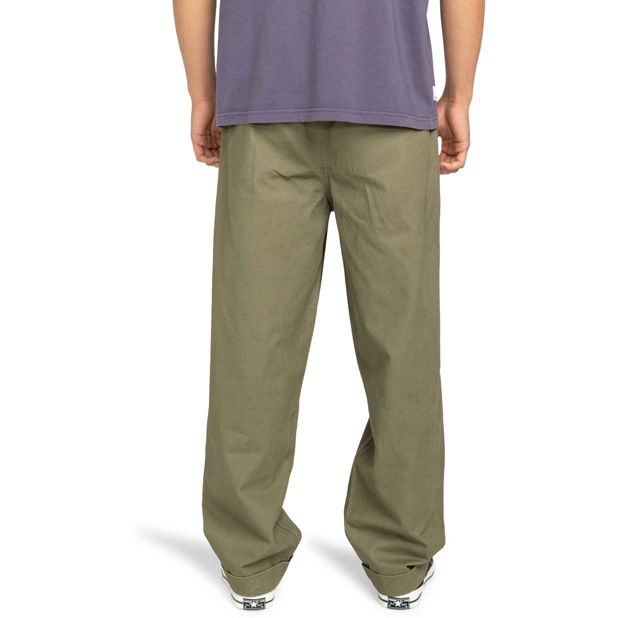 Pantalón de hombre Big Pleated Element - Verde Verde-2