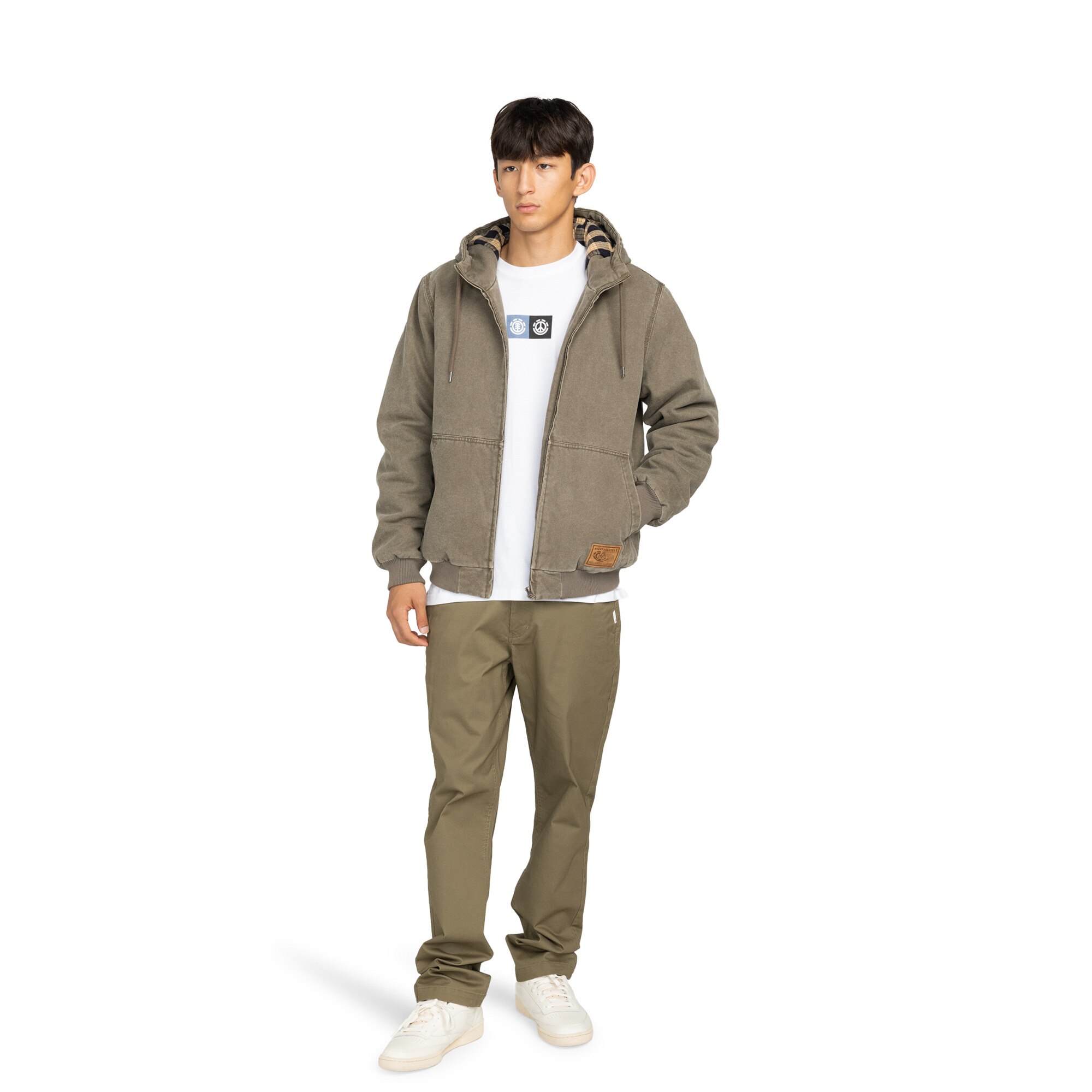 Pantalón de hombre Regular Twill Element - Verde Verde-5