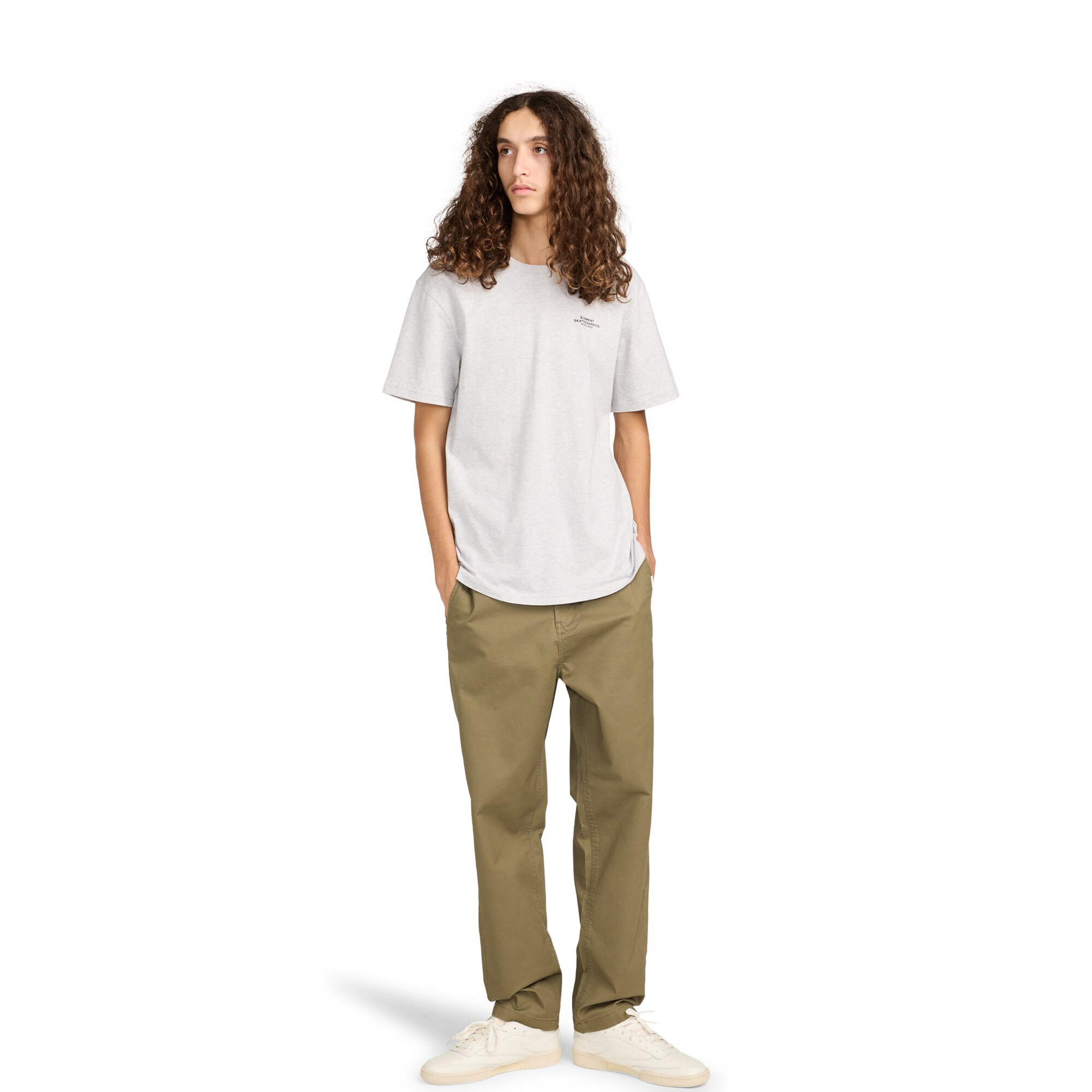 Pantalón de hombre Regular Comfort Twill Element - Verde Verde-5