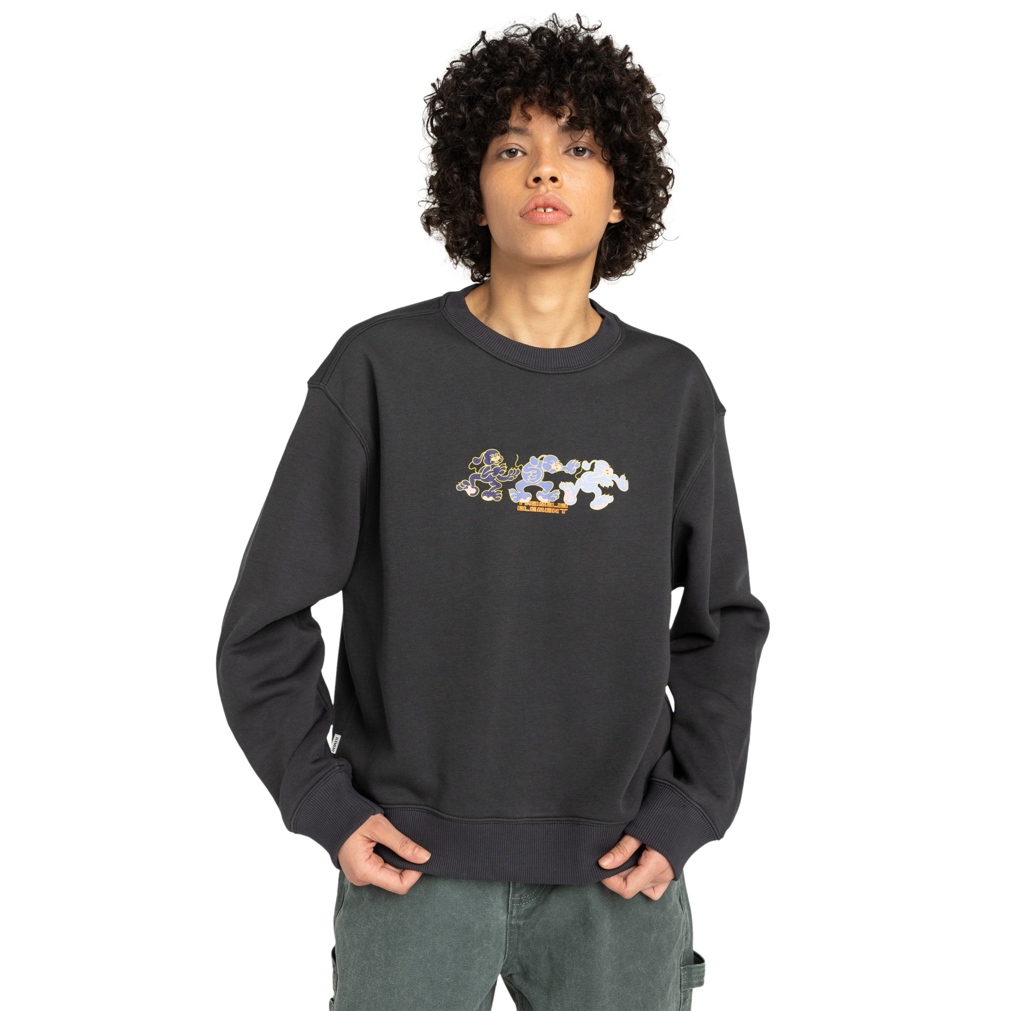 Sudadera de mujer Triplets Cr W Element - Negro Negro-1