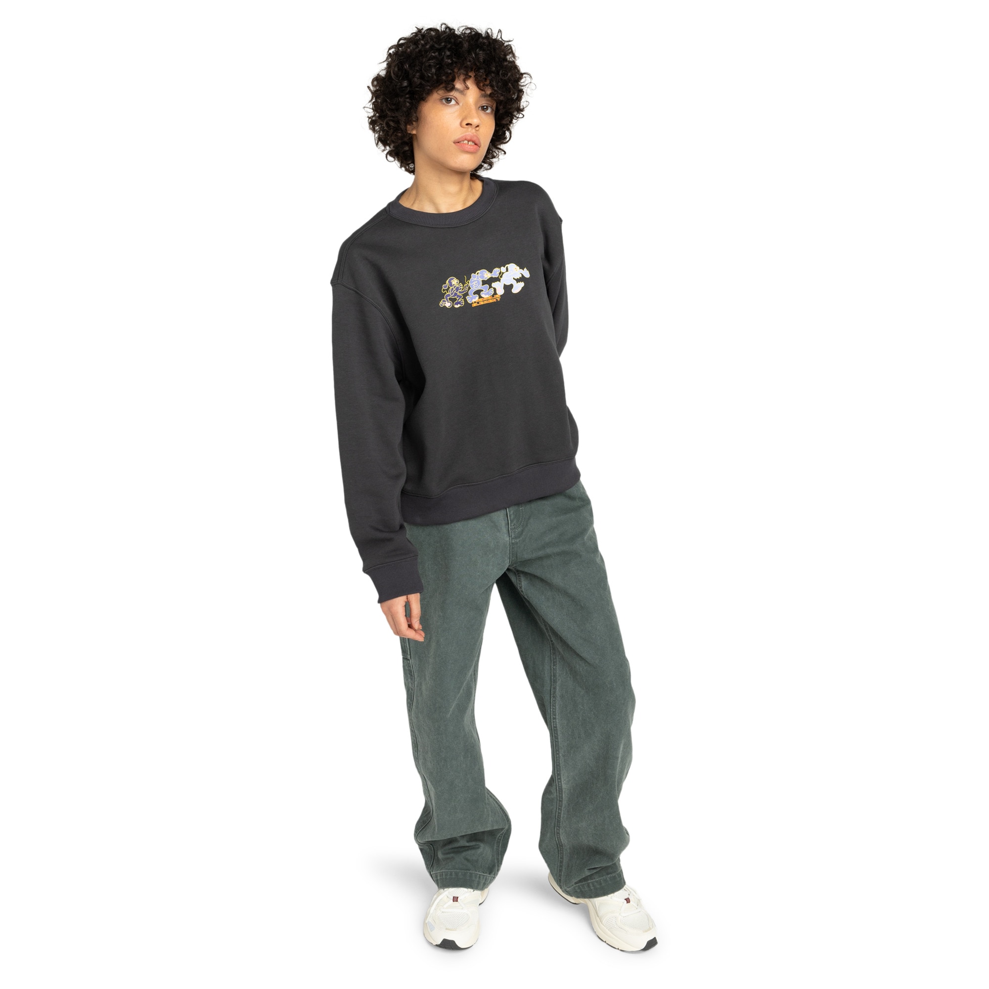 Sudadera de mujer Triplets Cr W Element - Negro Negro-5