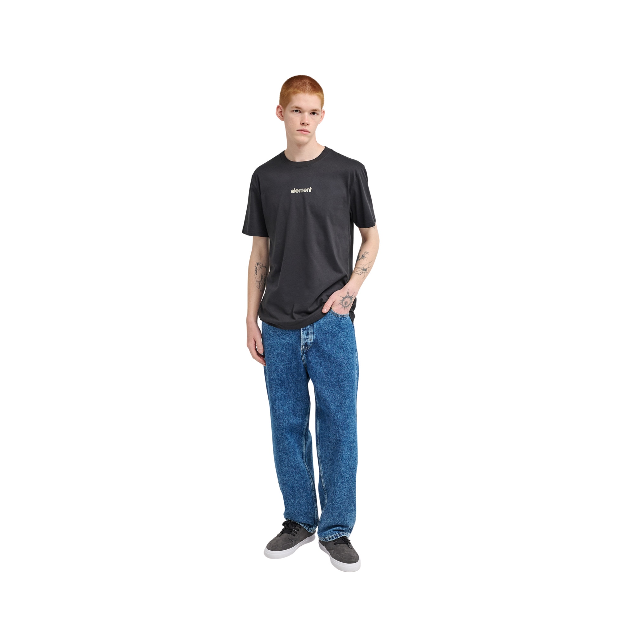 Camiseta de hombre Lowcase Bp Element - Negro Negro-3