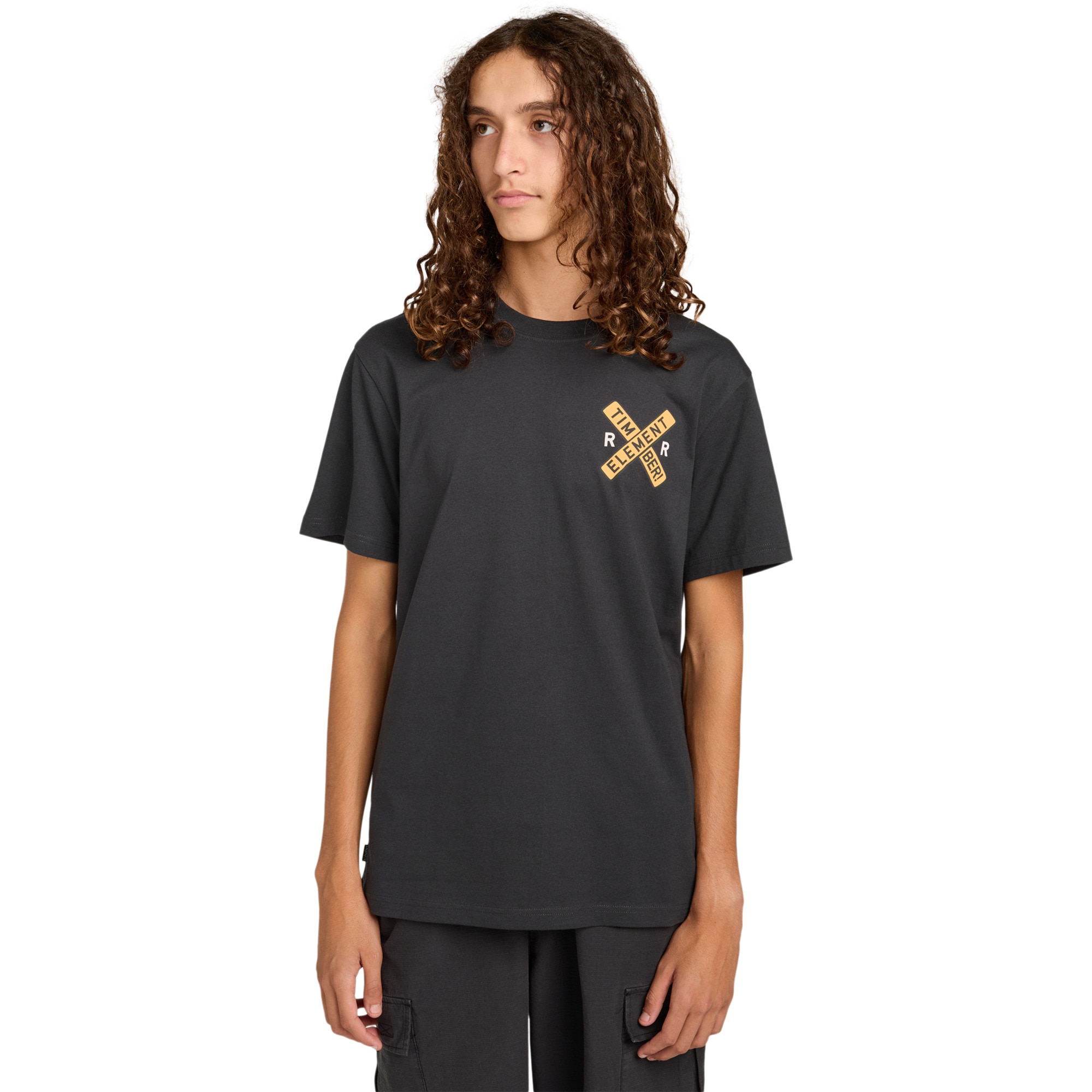 Camiseta de hombre Timber Signs Element - Negro Negro-1