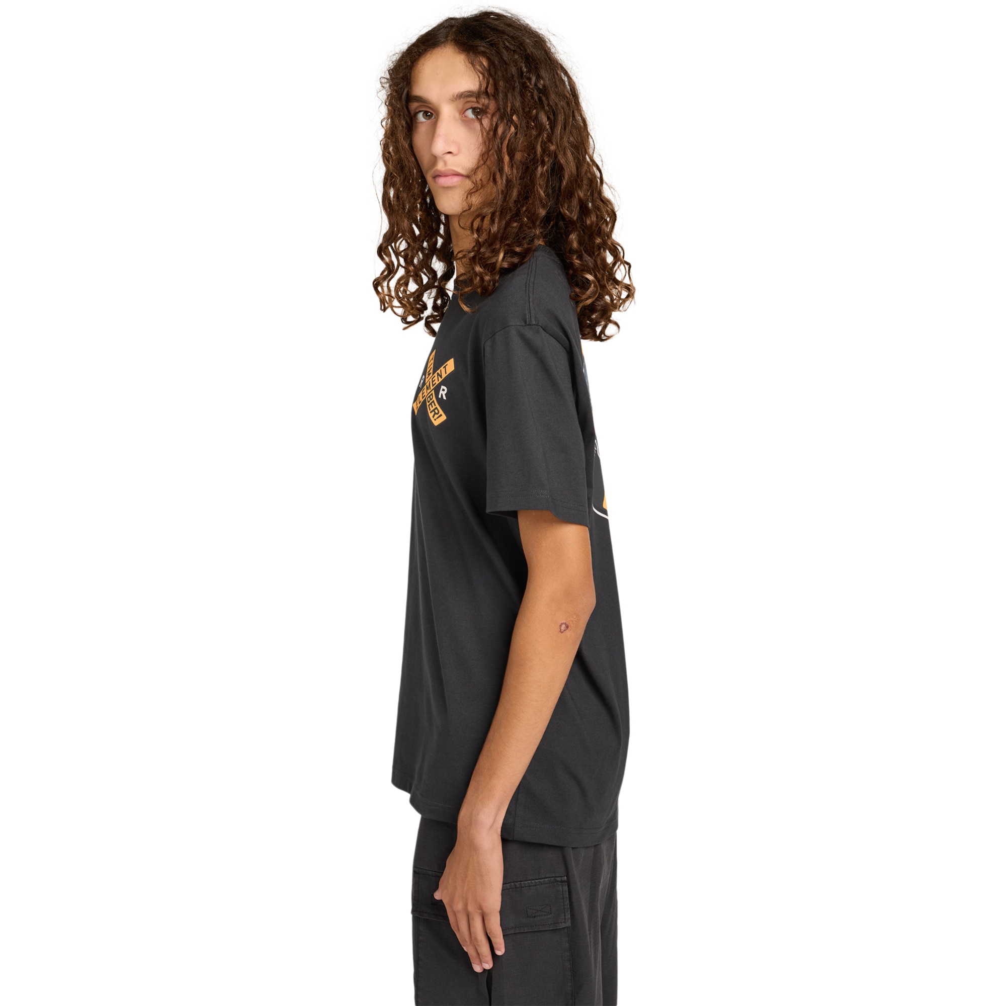 Camiseta de hombre Timber Signs Element - Negro Negro-3
