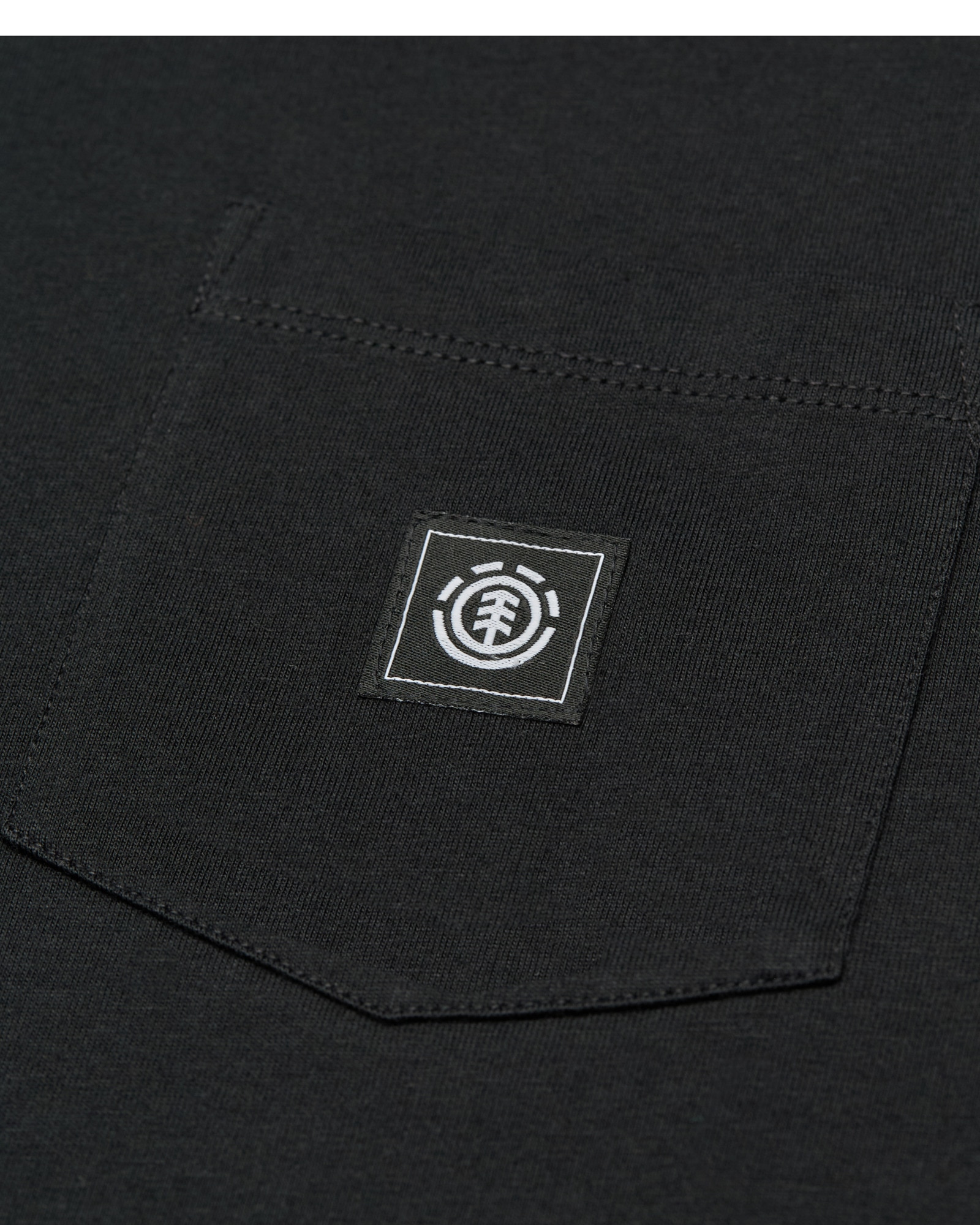 Camiseta de hombre Icon Label Pocket Element - Negro Negro-4