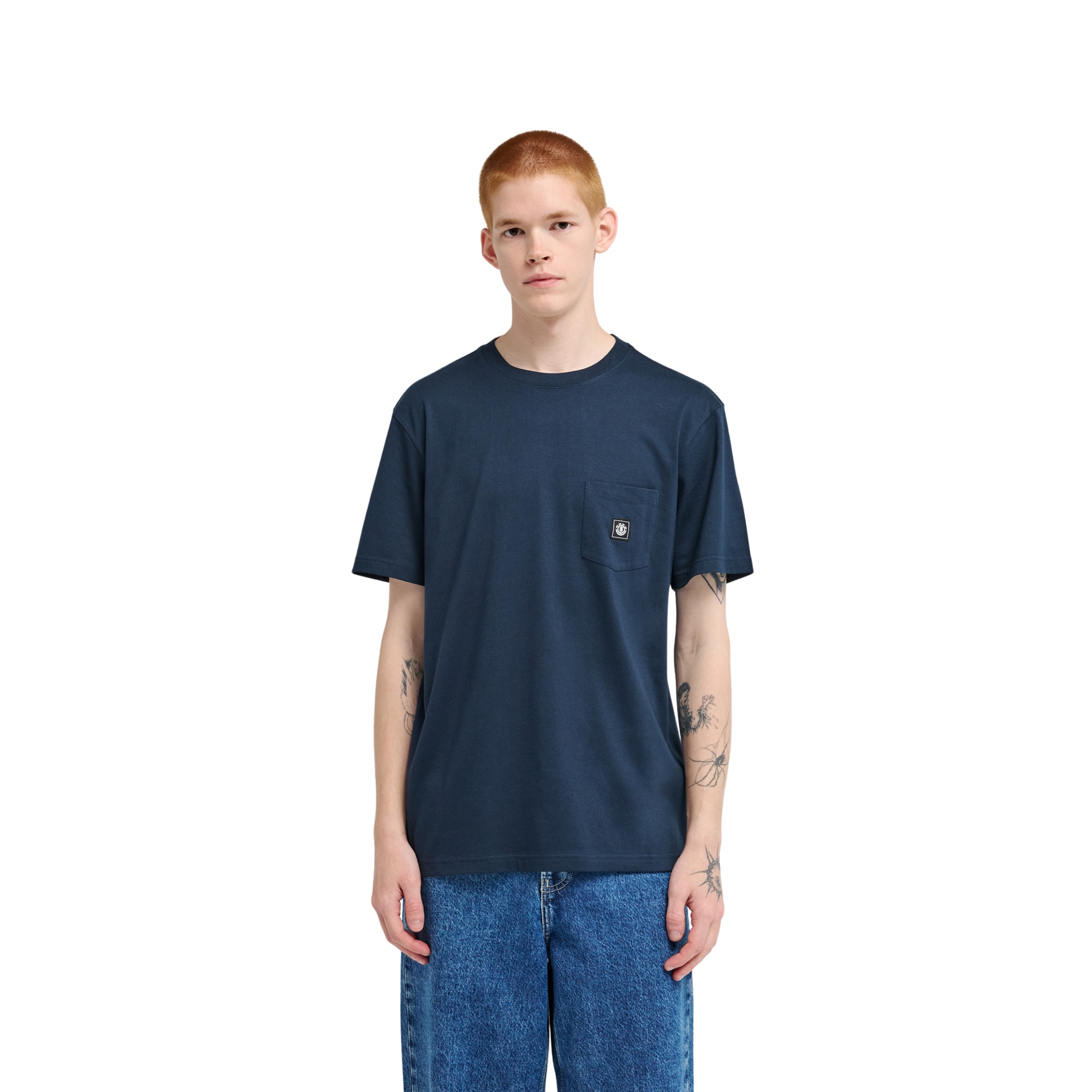 Camiseta de hombre Icon Label Pocket Element - Azul oscuro Azul oscuro-1