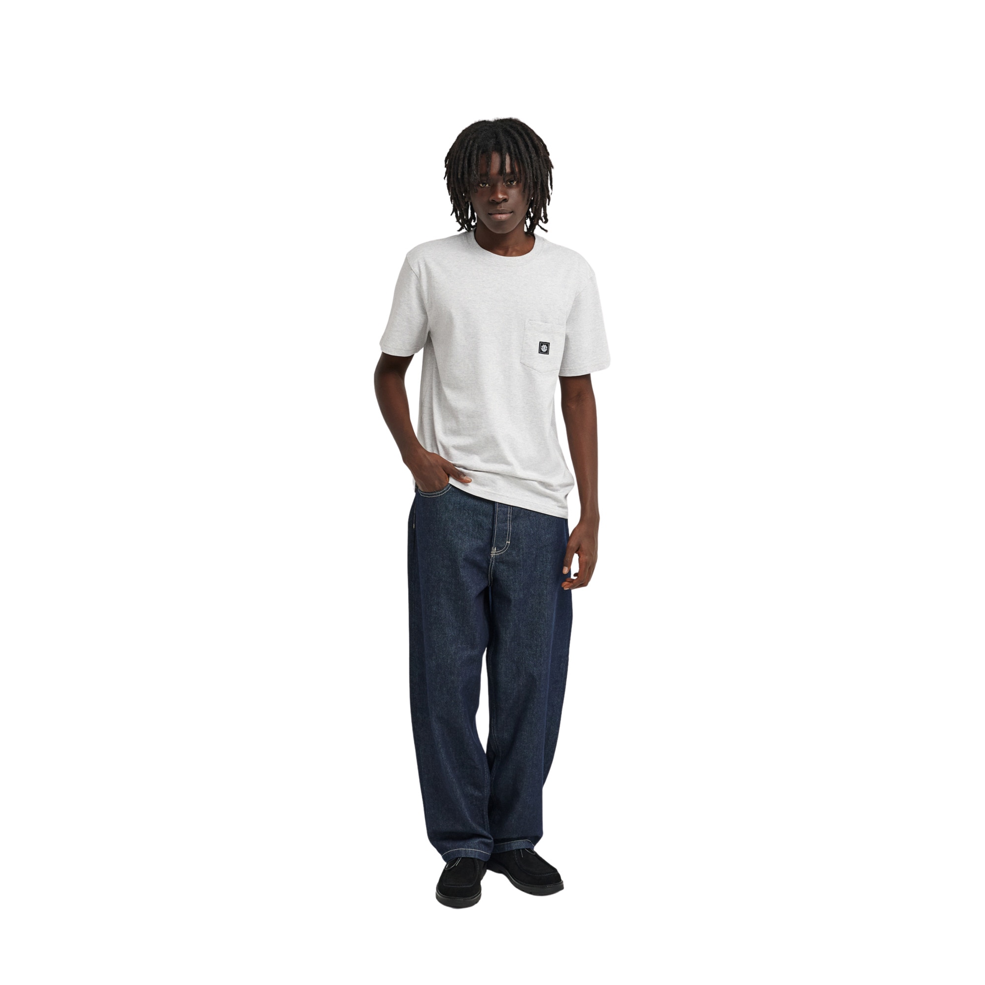 Camiseta de hombre Icon Label Pocket Element - Gris Gris-3