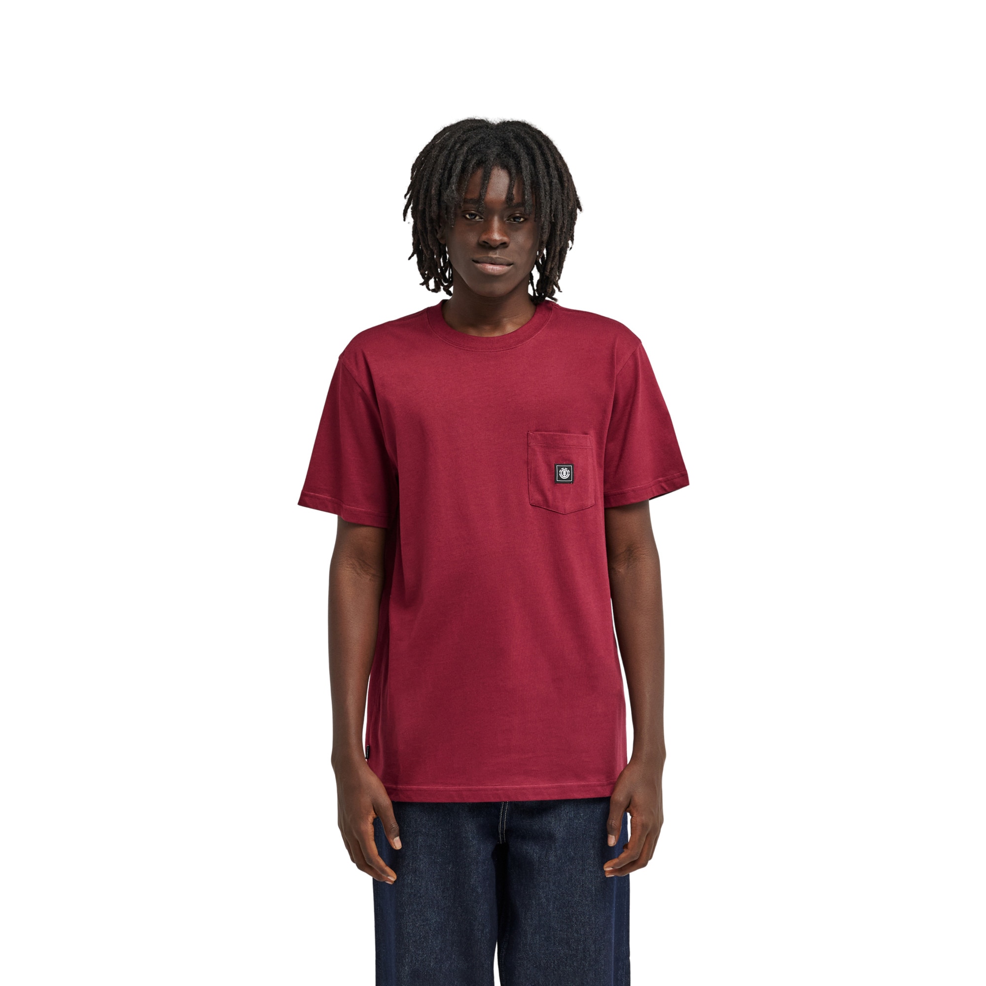 Camiseta de hombre Icon Label Pocket Element - Rojo Rojo-1