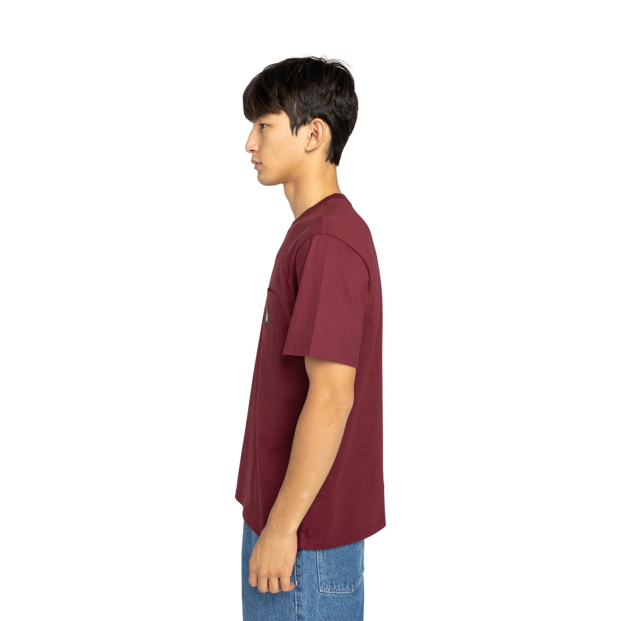 Camiseta de hombre Icon Label Pocket Element - Rojo Rojo-3