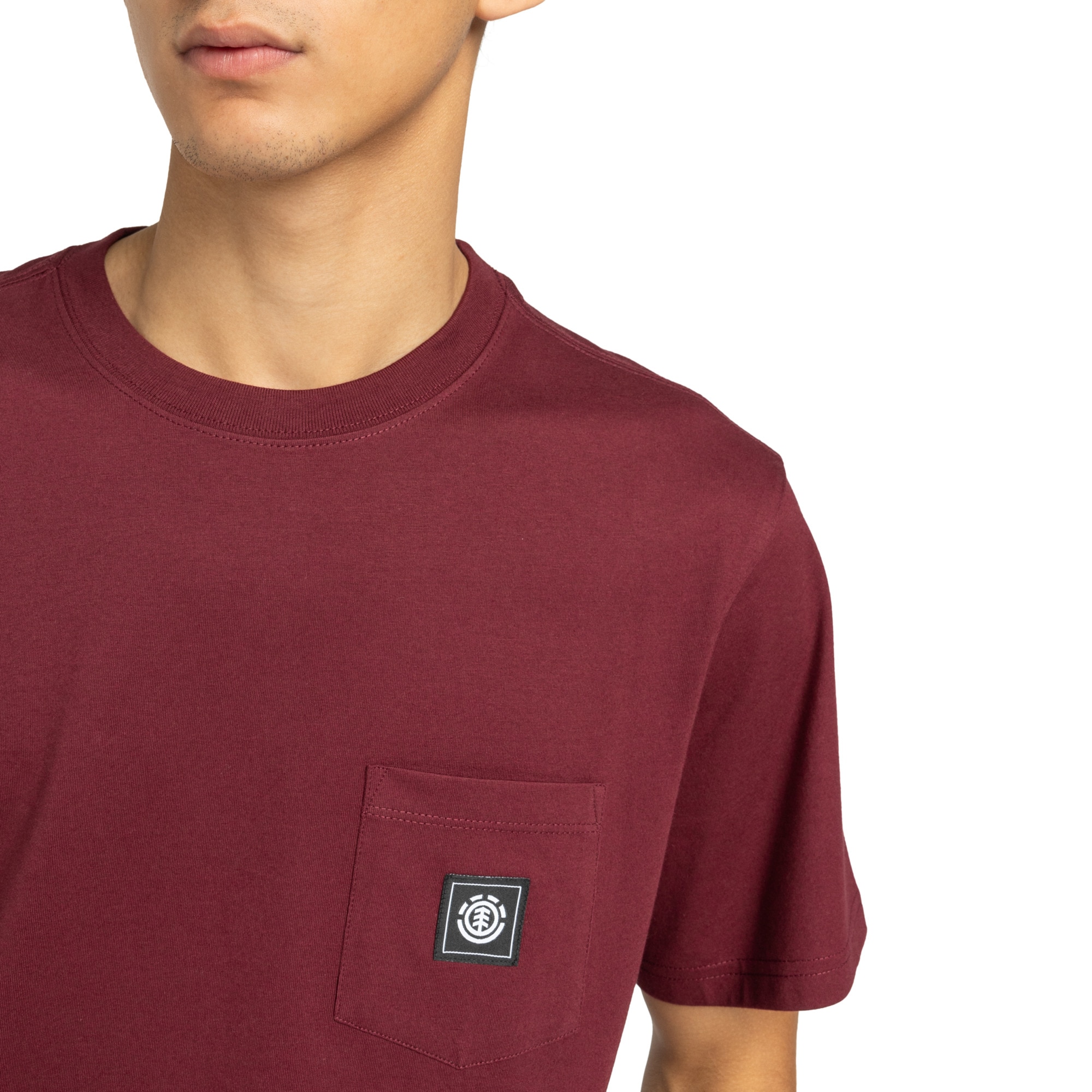 Camiseta de hombre Icon Label Pocket Element - Rojo Rojo-4