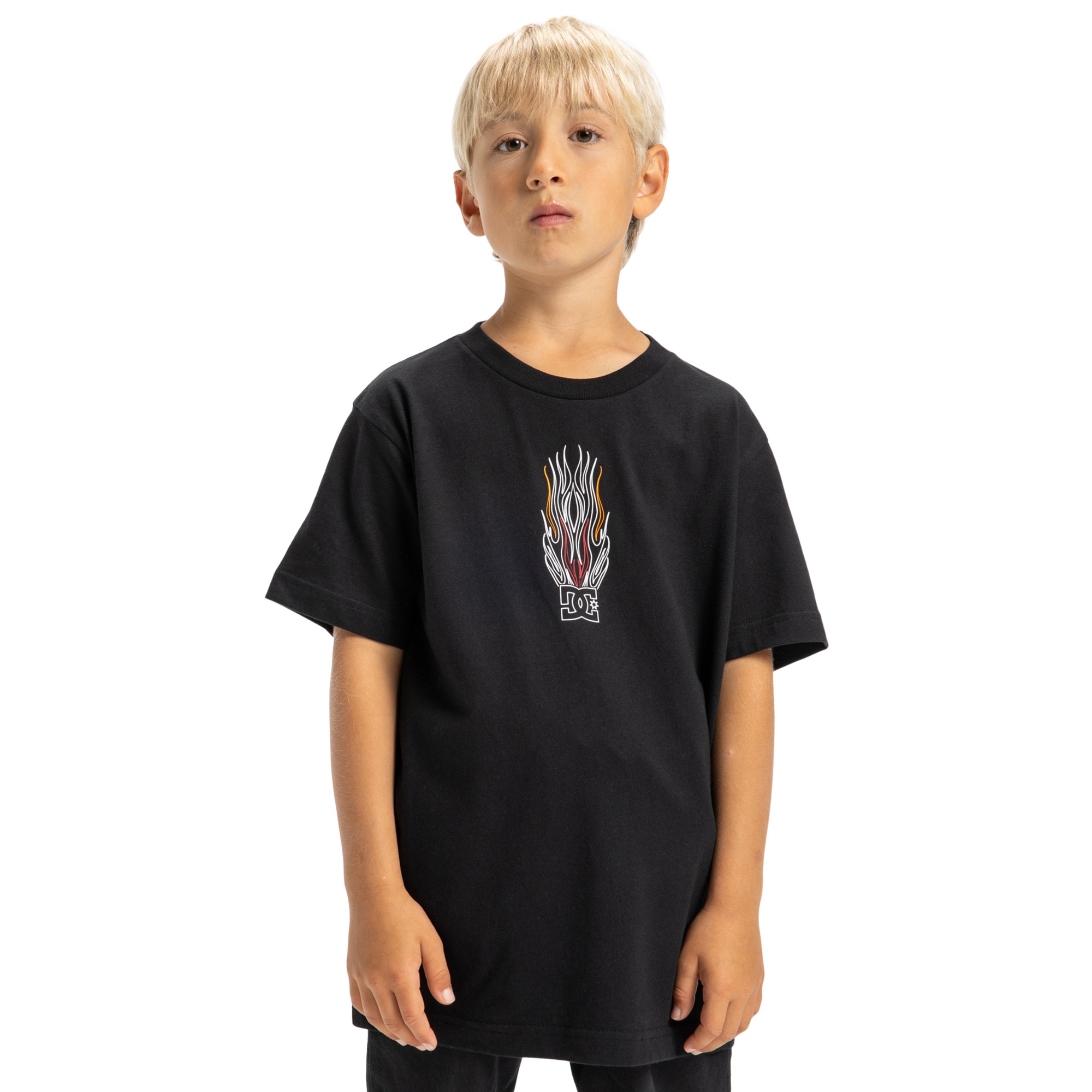Camiseta de niños Burnt Out DC Shoes - Negro Negro-1