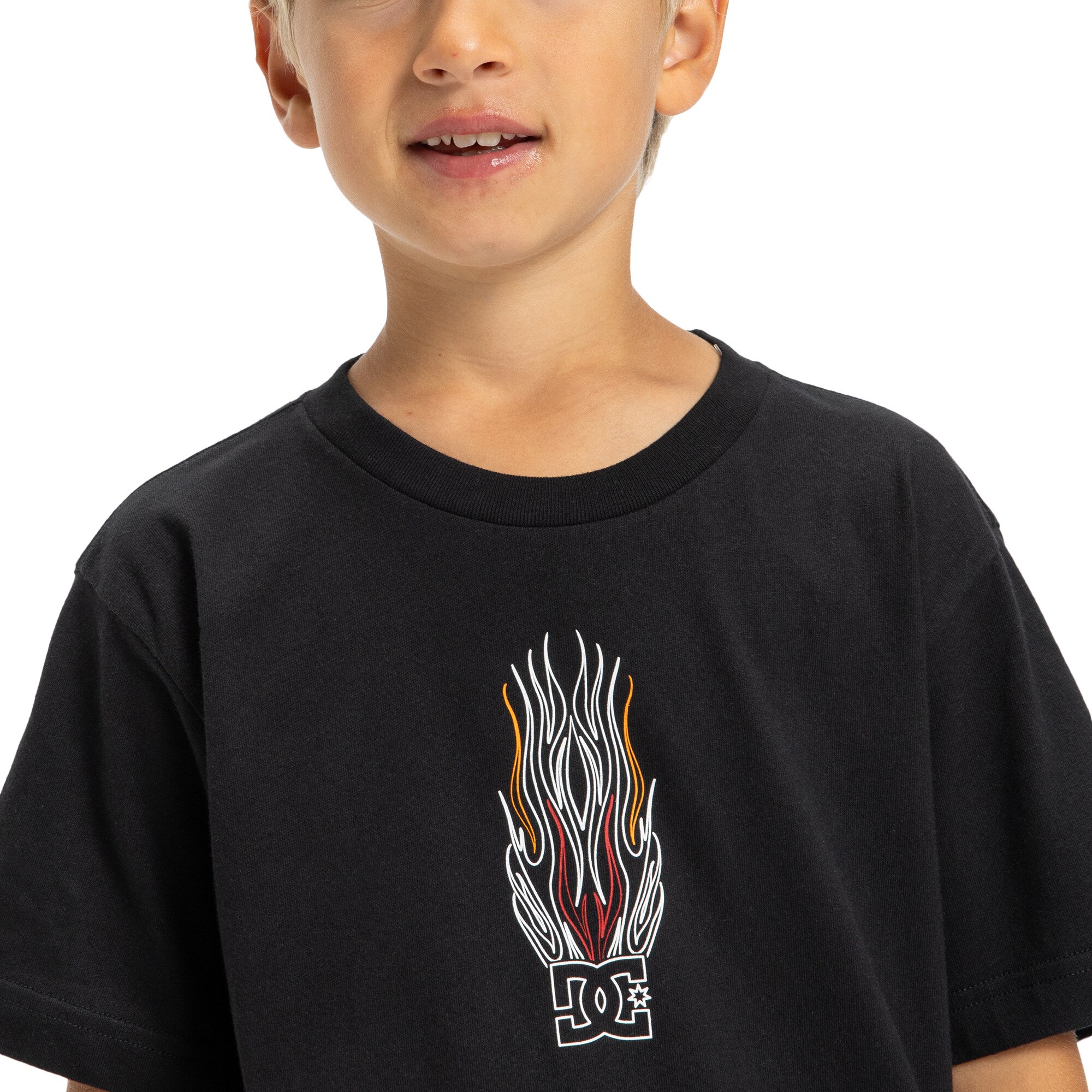 Camiseta de niños Burnt Out DC Shoes - Negro Negro-3