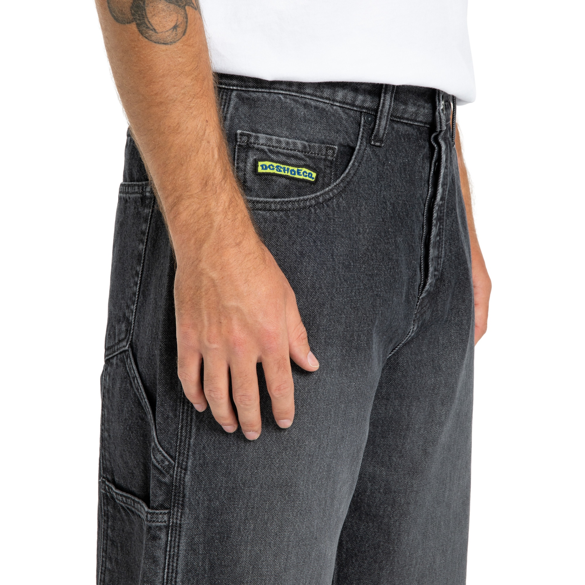 Pantalón de hombre Worker Baggy Carpenter Bac DC Shoes - Negro Negro-4