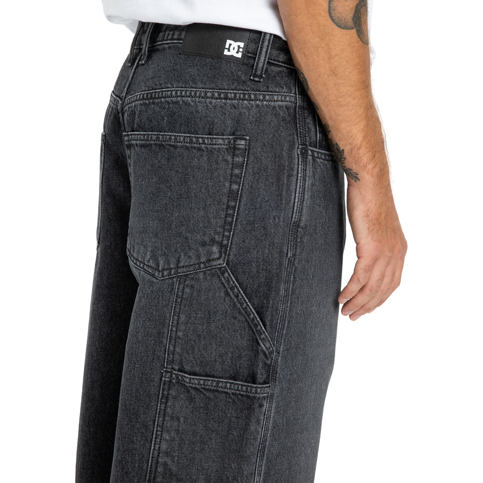 Pantalón de hombre Worker Baggy Carpenter Bac DC Shoes - Negro Negro-6