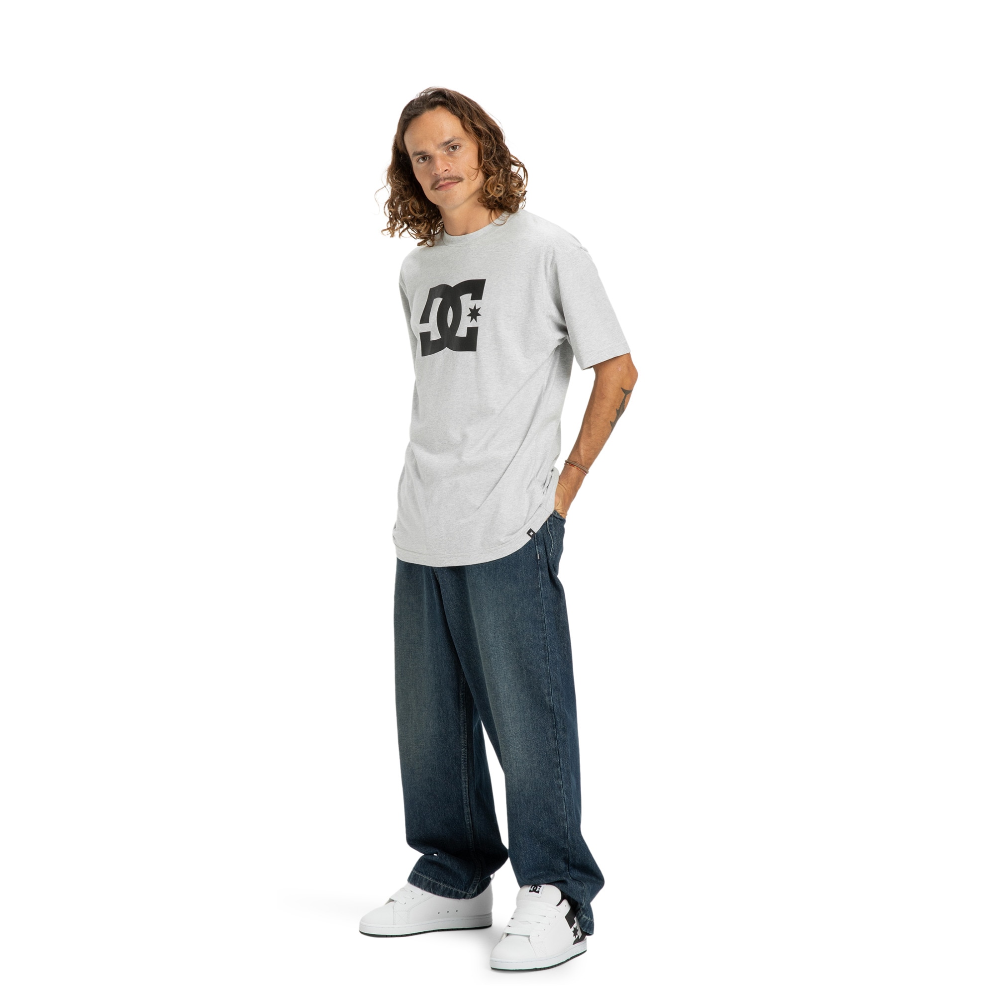 Imagen 3 de Camisetas de hombre DC Star DC Shoes - Gris claro Gris claro