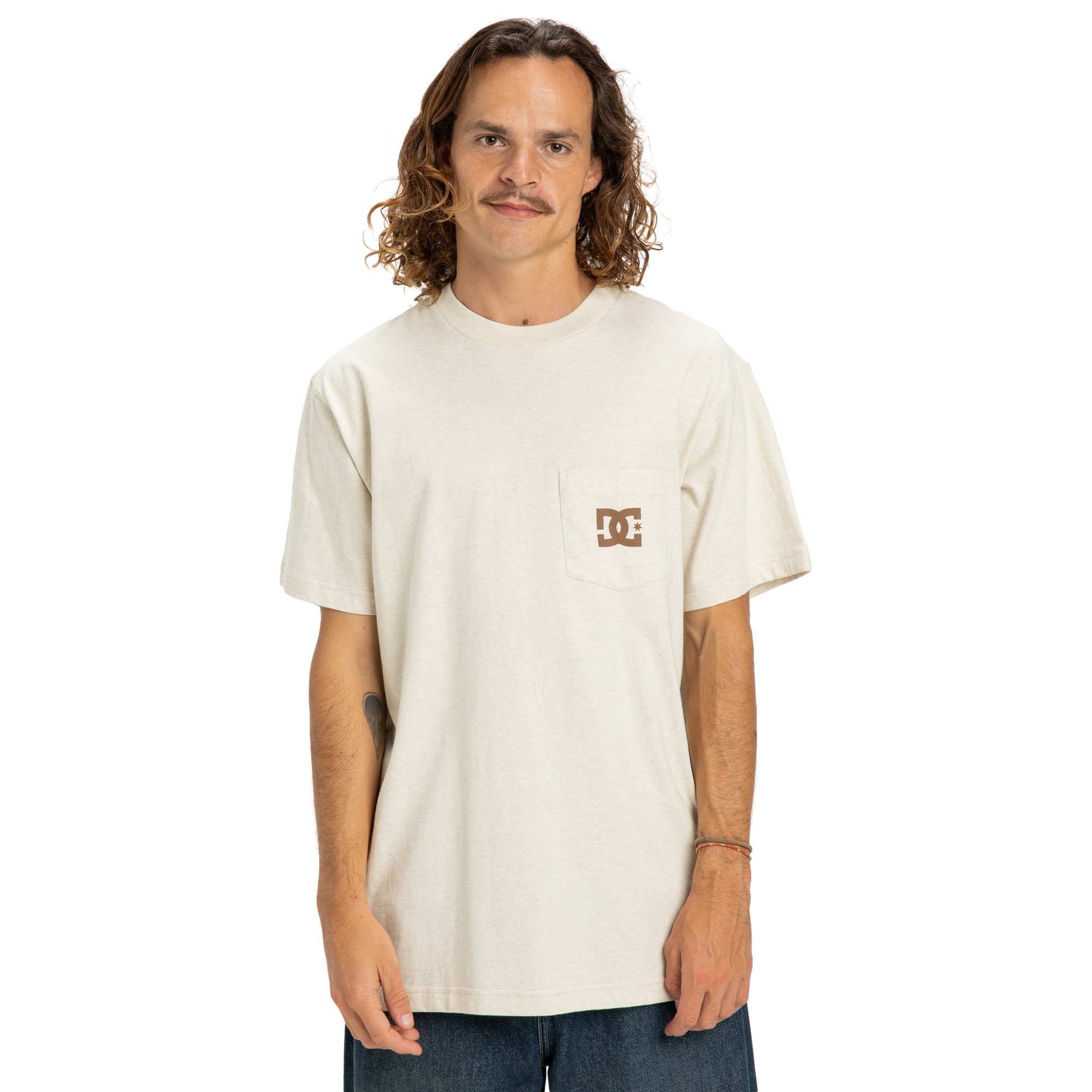 Camisetas de hombre DC Star Pocket DC Shoes - Beige Beige-1