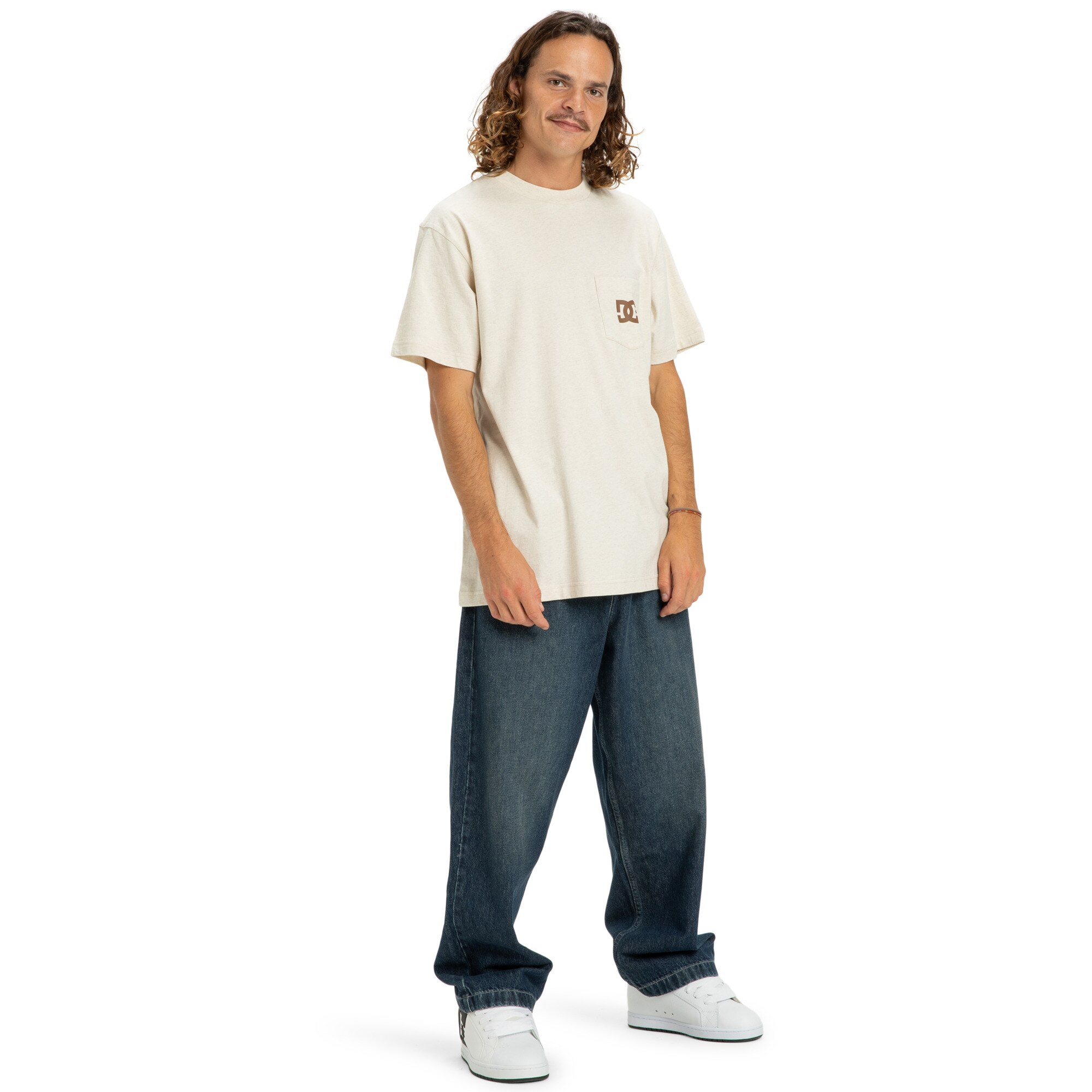 Camisetas de hombre DC Star Pocket DC Shoes - Beige Beige-3