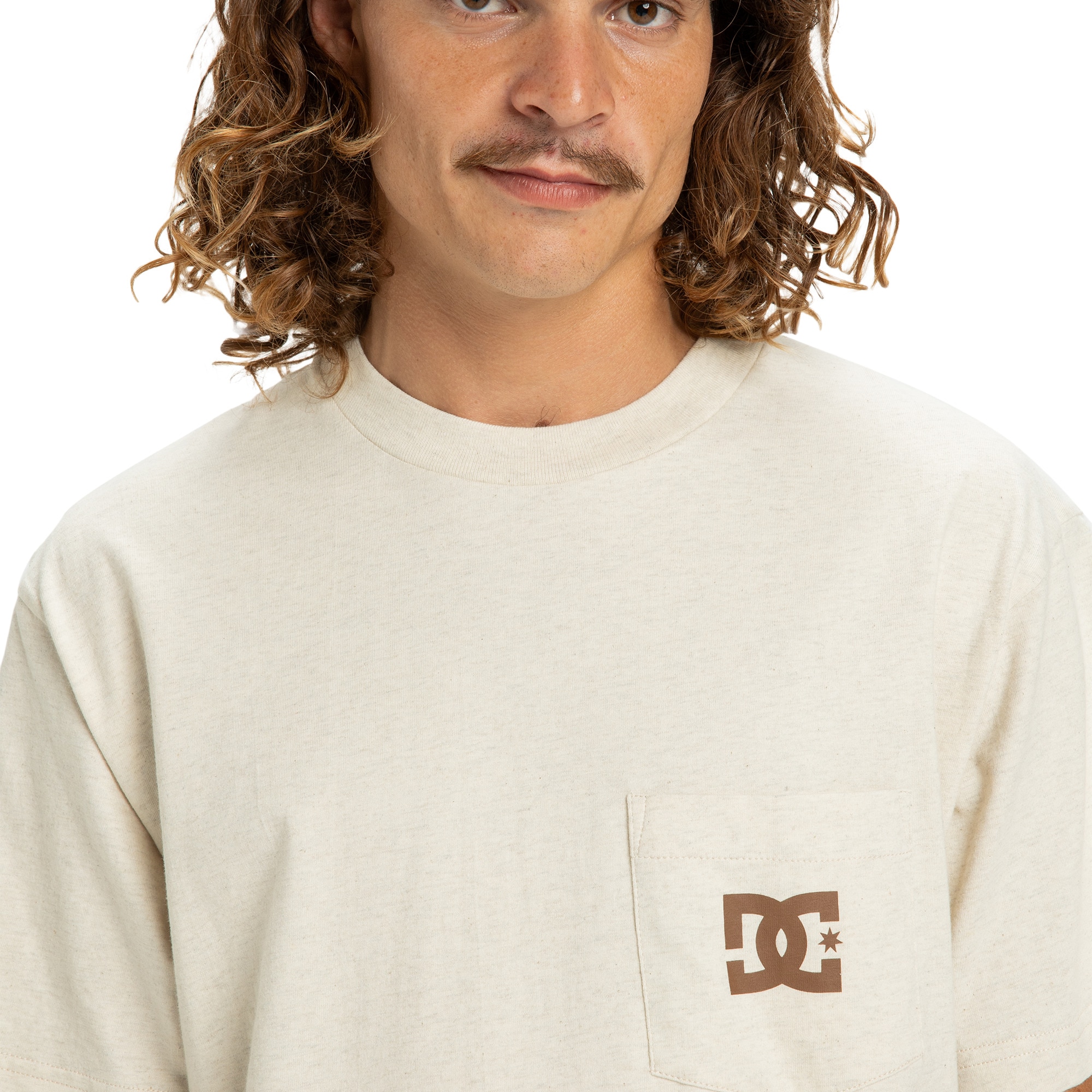 Camisetas de hombre DC Star Pocket DC Shoes - Beige Beige-5