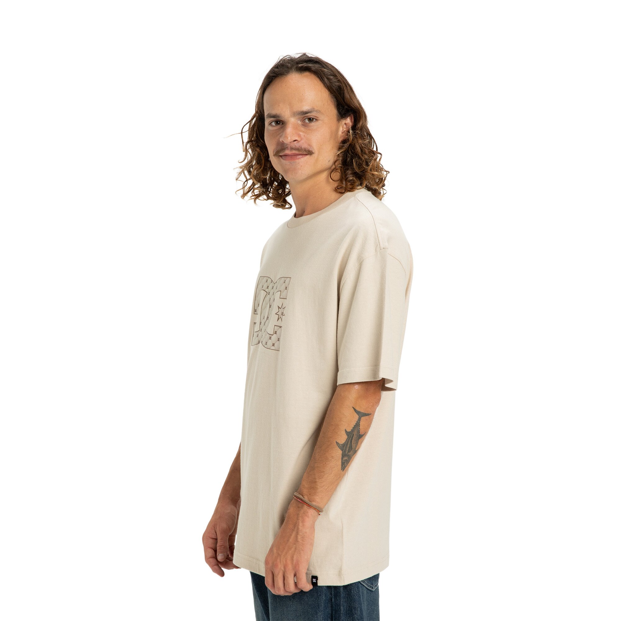 Imagen 4 de Camisetas de hombre DC Star Filled DC Shoes - Beige Beige