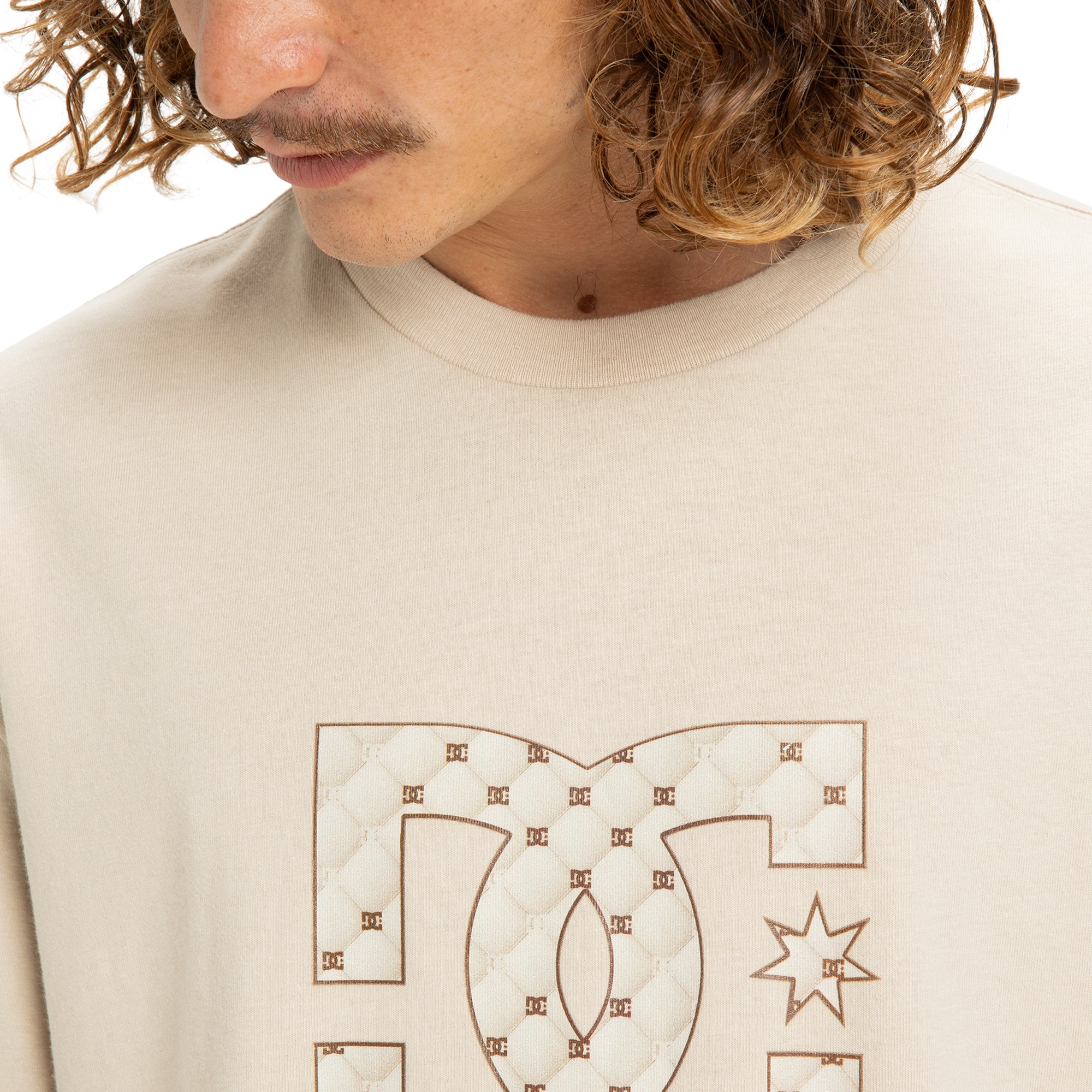 Imagen 5 de Camisetas de hombre DC Star Filled DC Shoes - Beige Beige