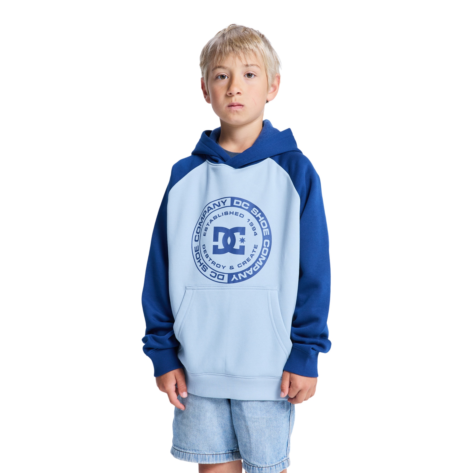 Sudadera de niños DC Corpo Raglan DC Shoes - Azul Azul-1