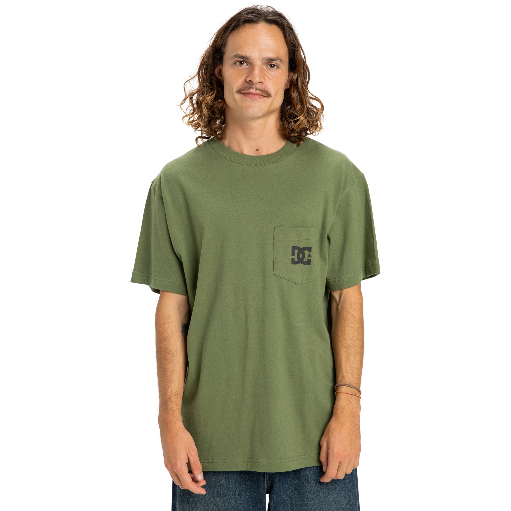 Camisetas de hombre DC Star Pocket DC Shoes - Verde Verde-1