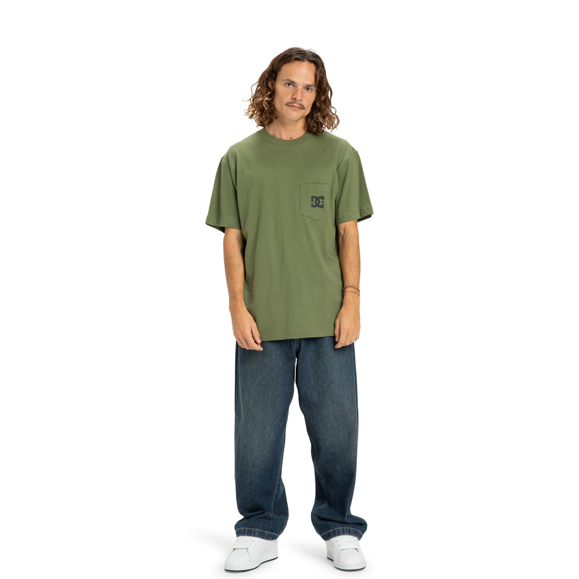 Camisetas de hombre DC Star Pocket DC Shoes - Verde Verde-3