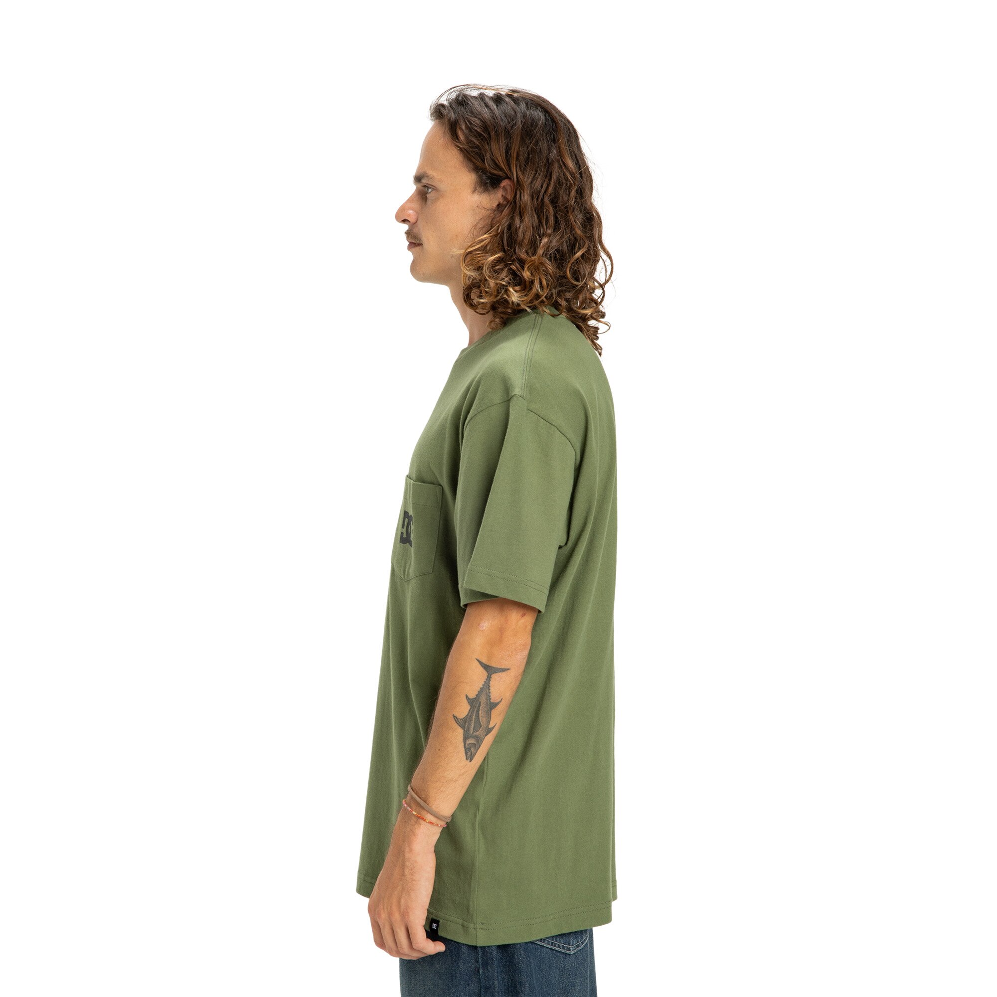Camisetas de hombre DC Star Pocket DC Shoes - Verde Verde-4
