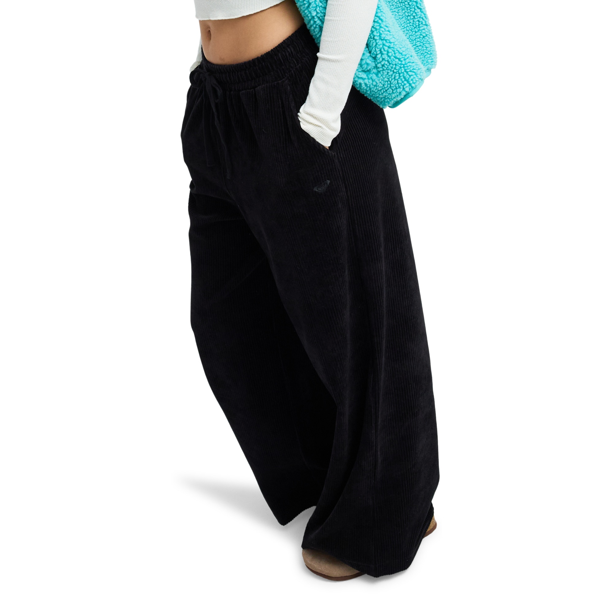 Pantalón de mujer Lekeitio Knit Roxy - Negro Negro-3