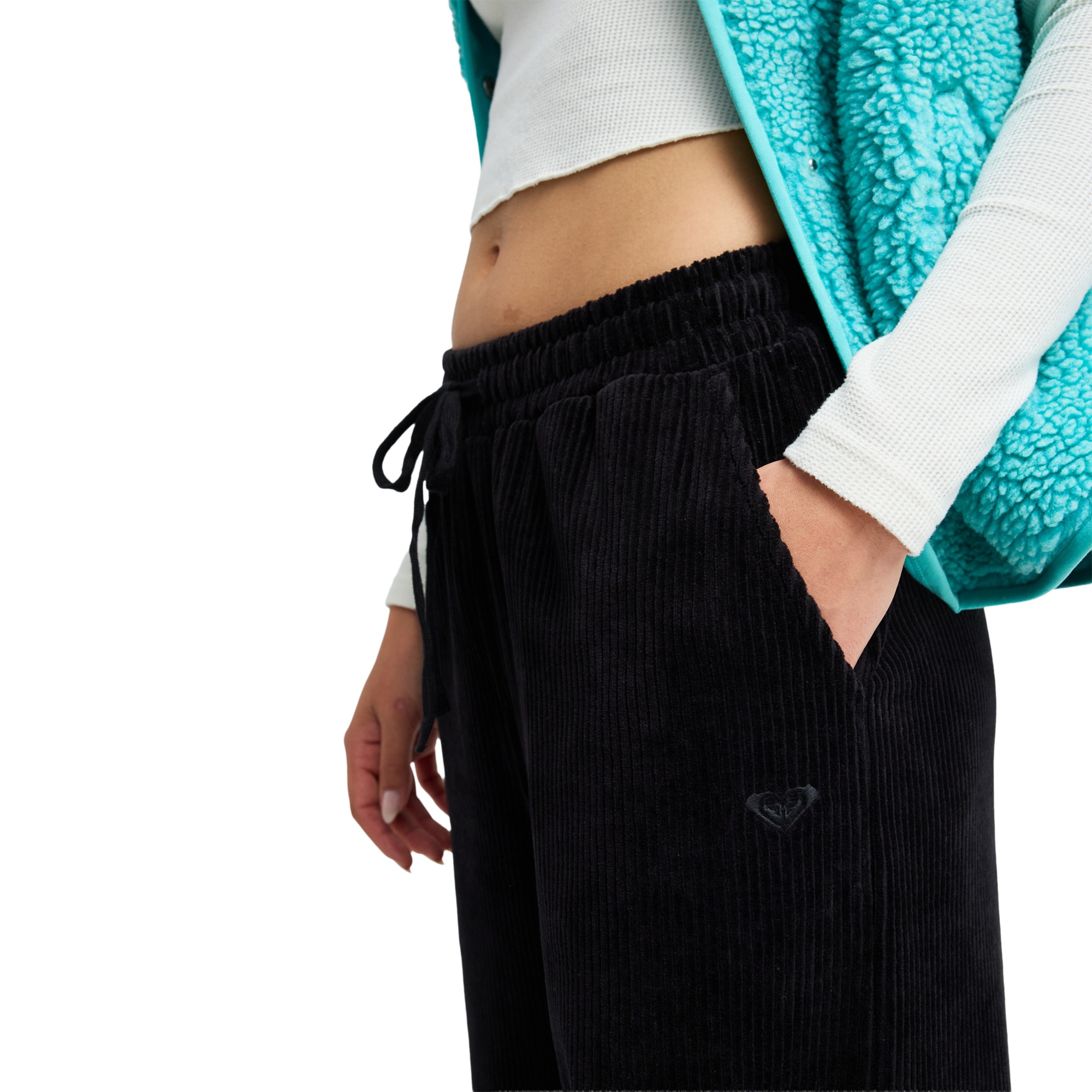 Pantalón de mujer Lekeitio Knit Roxy - Negro Negro-4