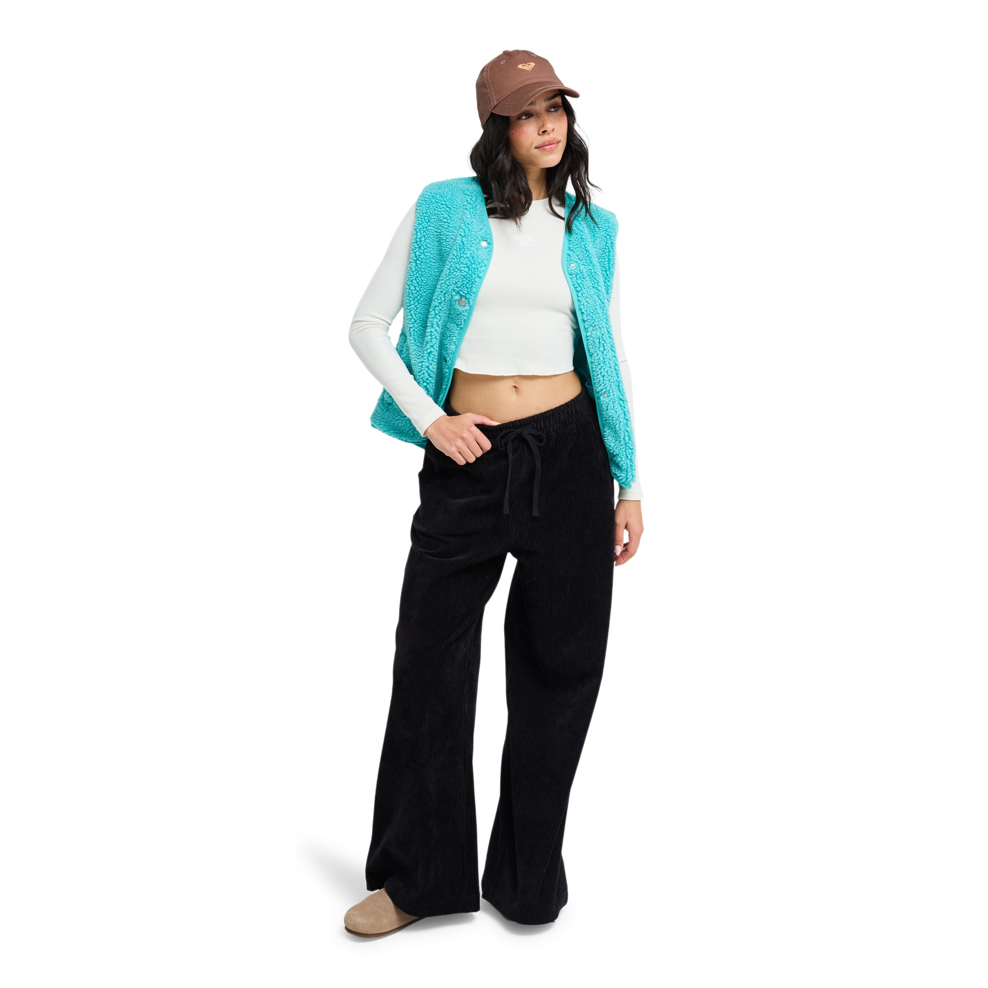 Pantalón de mujer Lekeitio Knit Roxy - Negro Negro-5