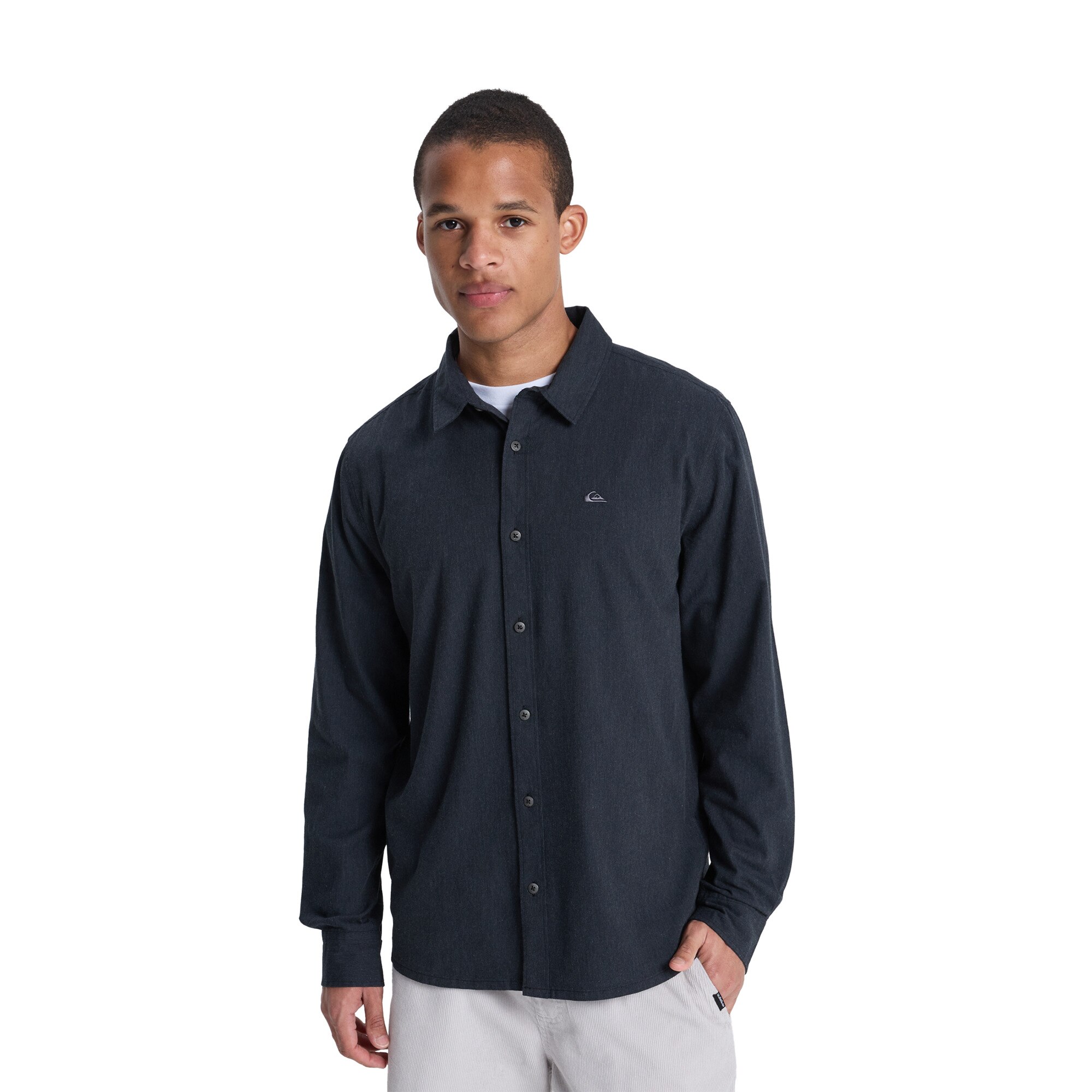 Camisa de hombre Mw Premium Stretch Quiksilver - Negro Negro-1