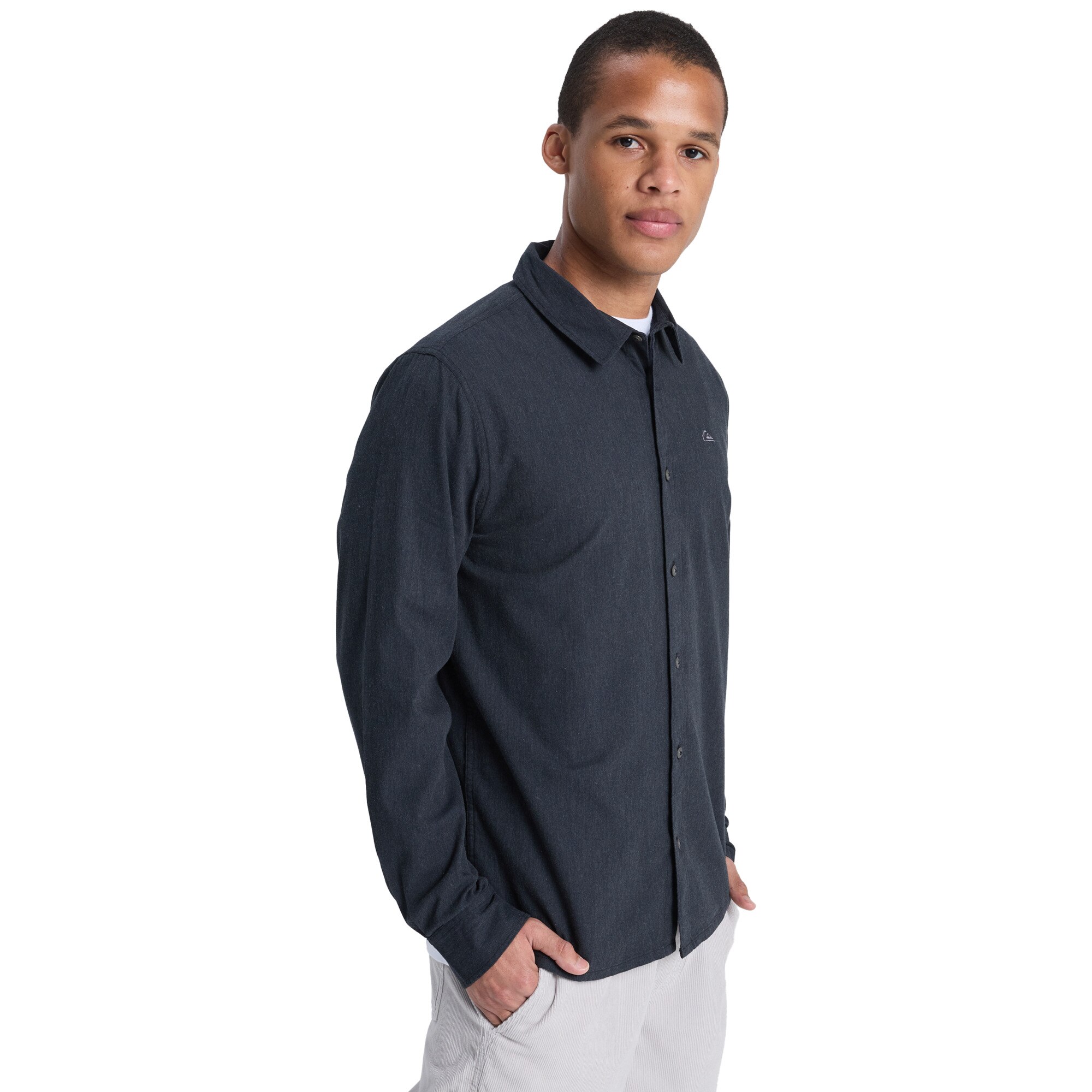 Camisa de hombre Mw Premium Stretch Quiksilver - Negro Negro-3