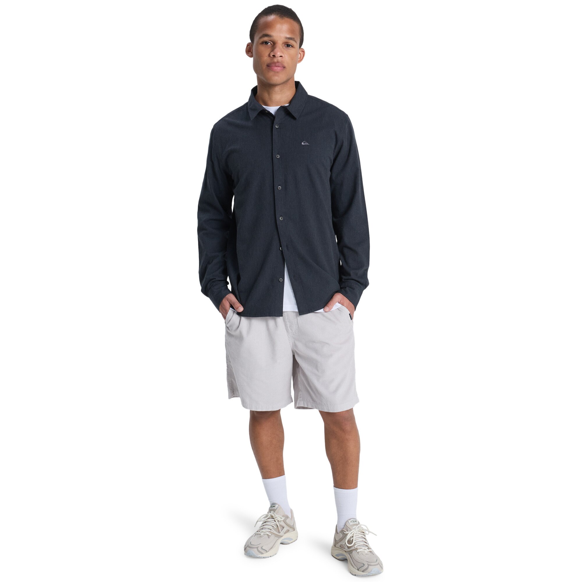 Camisa de hombre Mw Premium Stretch Quiksilver - Negro Negro-5