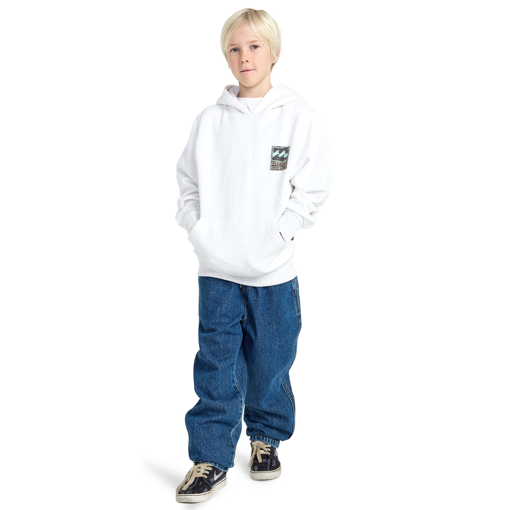 Sudadera de niños Foundation Po Billabong - Blanco Blanco-2
