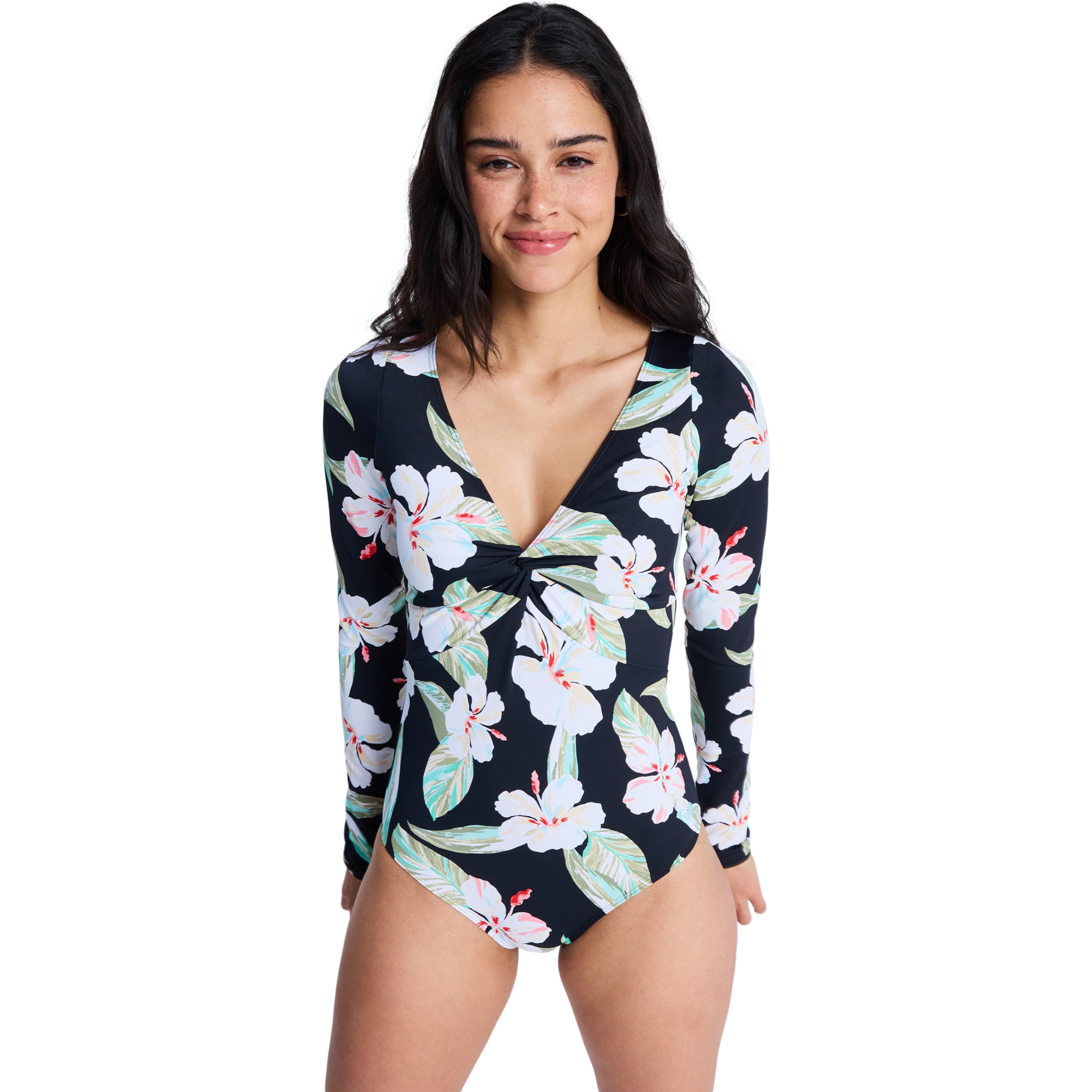 Bañador entero de manga larga de mujer Beach Classic Roxy - Multicolor Multicolor-1