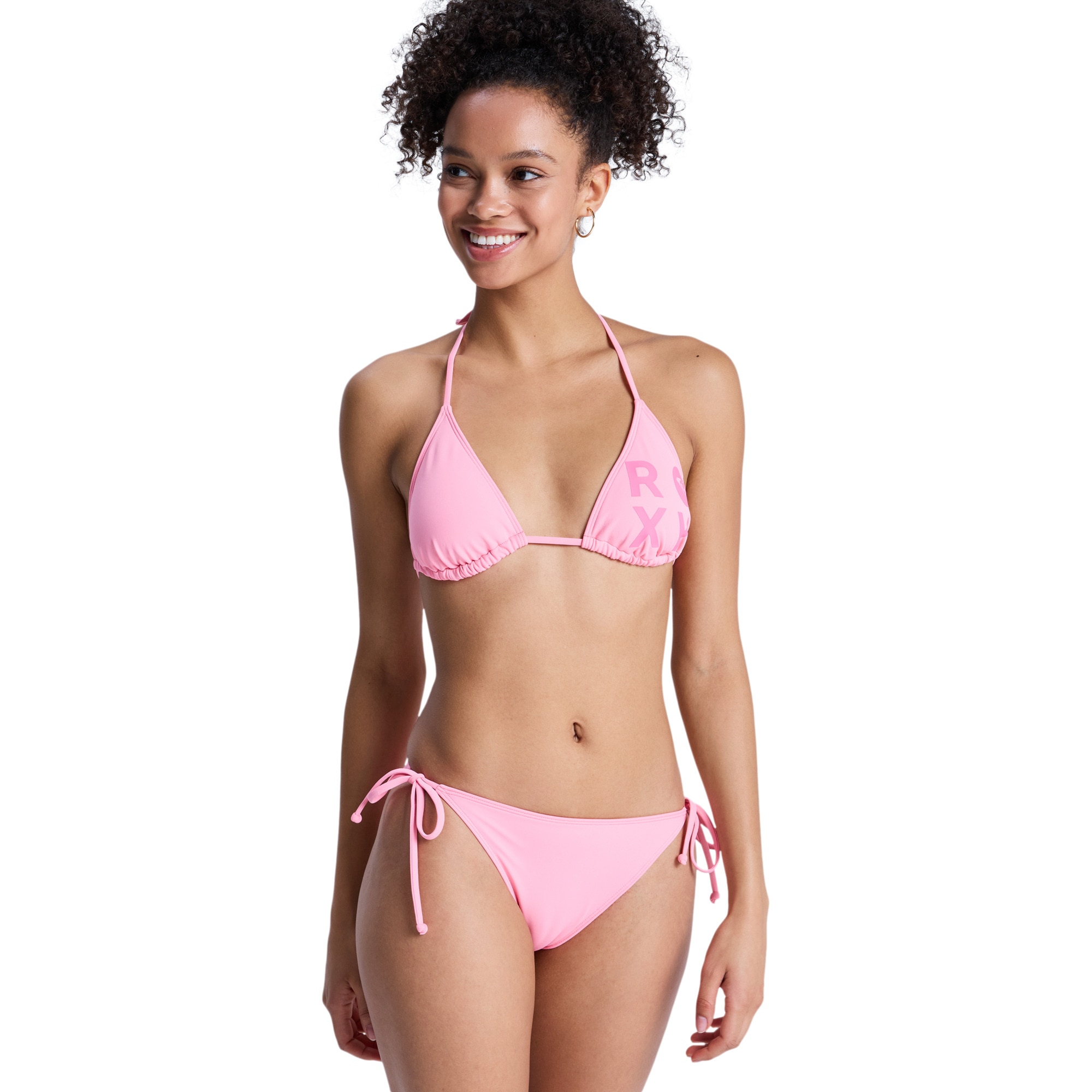 Imagen 0 de Bikini tiki tri de mujer Solid Essentials Roxy Rosa