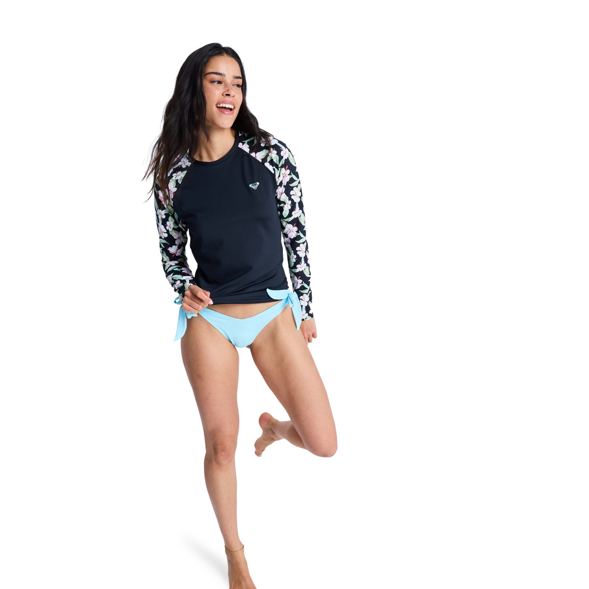 Camiseta de surf de mujer Ls Licra Roxy - Multicolor Multicolor-4