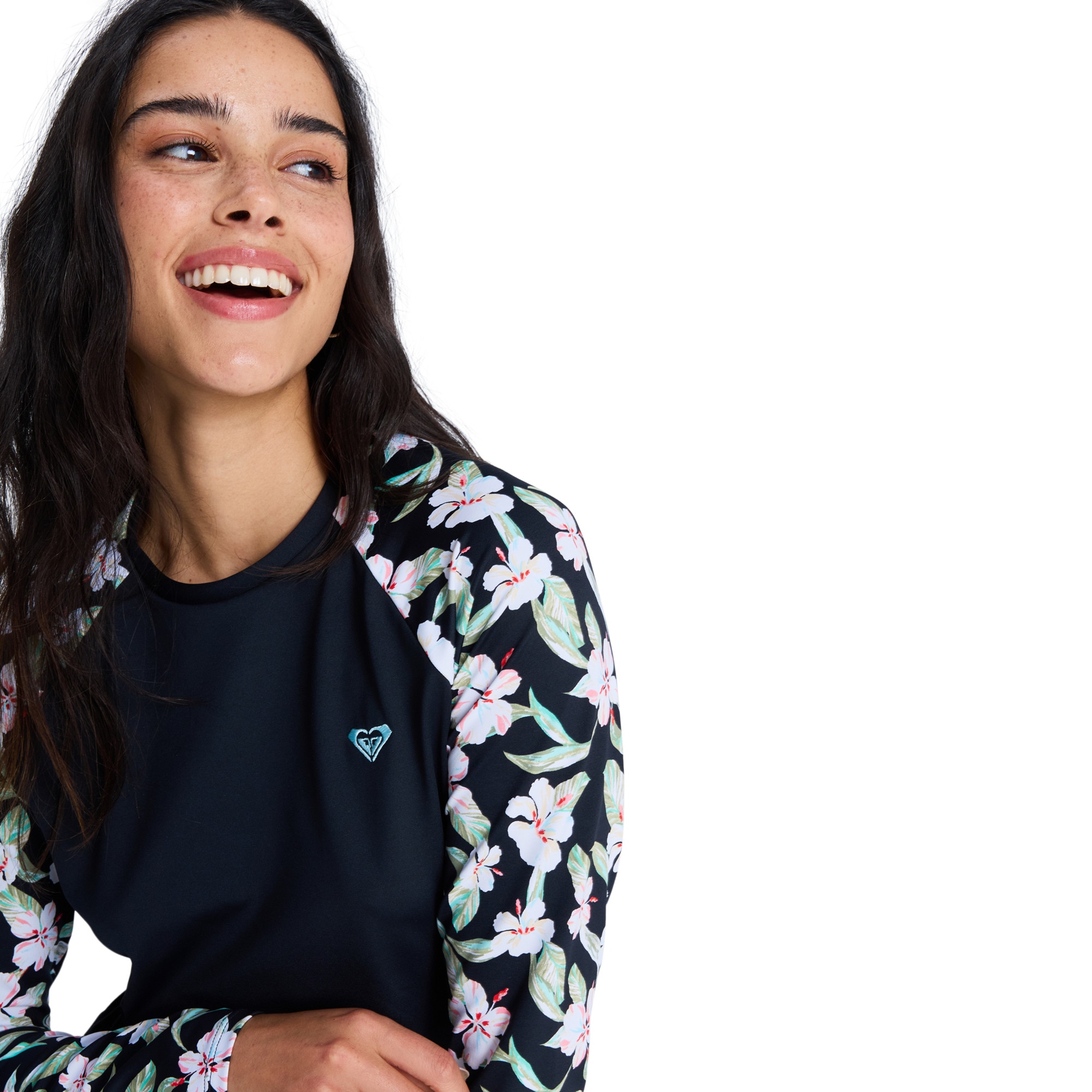 Camiseta de surf de mujer Ls Licra Roxy - Multicolor Multicolor-5