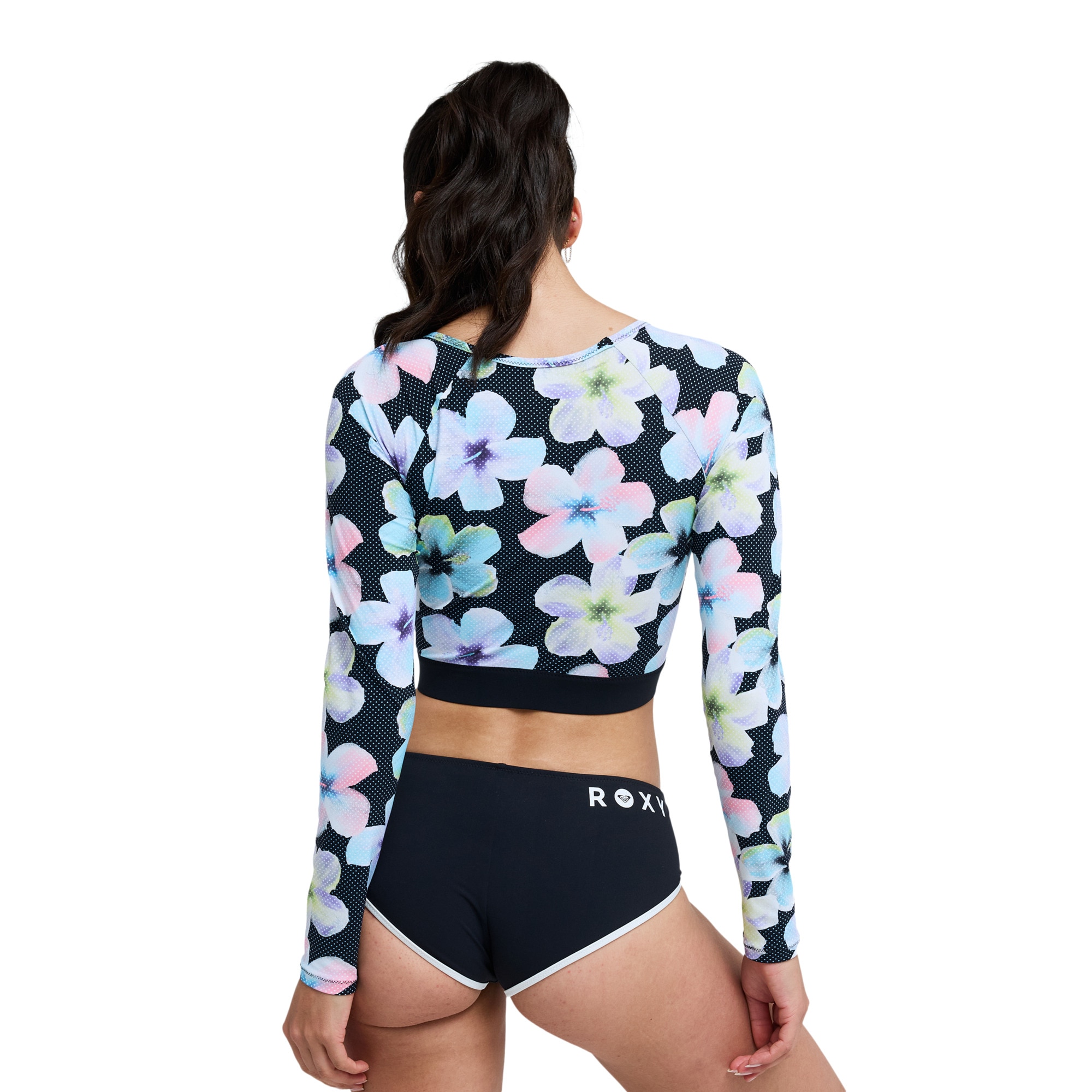 Camiseta de surf de mujer Roxy Active Roxy - Negro Negro-2