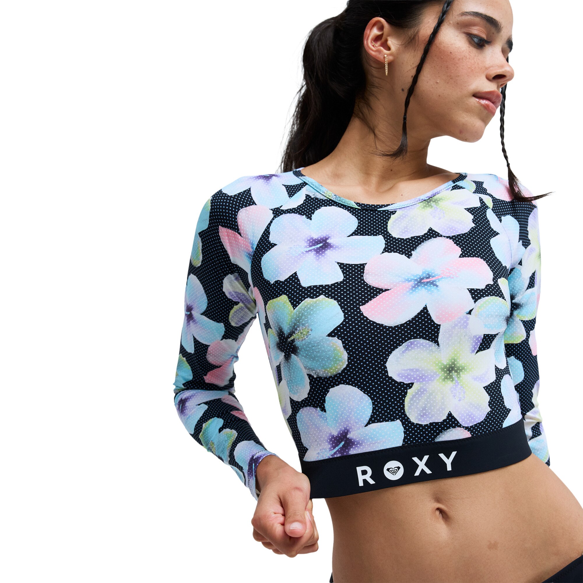 Camiseta de surf de mujer Roxy Active Roxy - Negro Negro-4