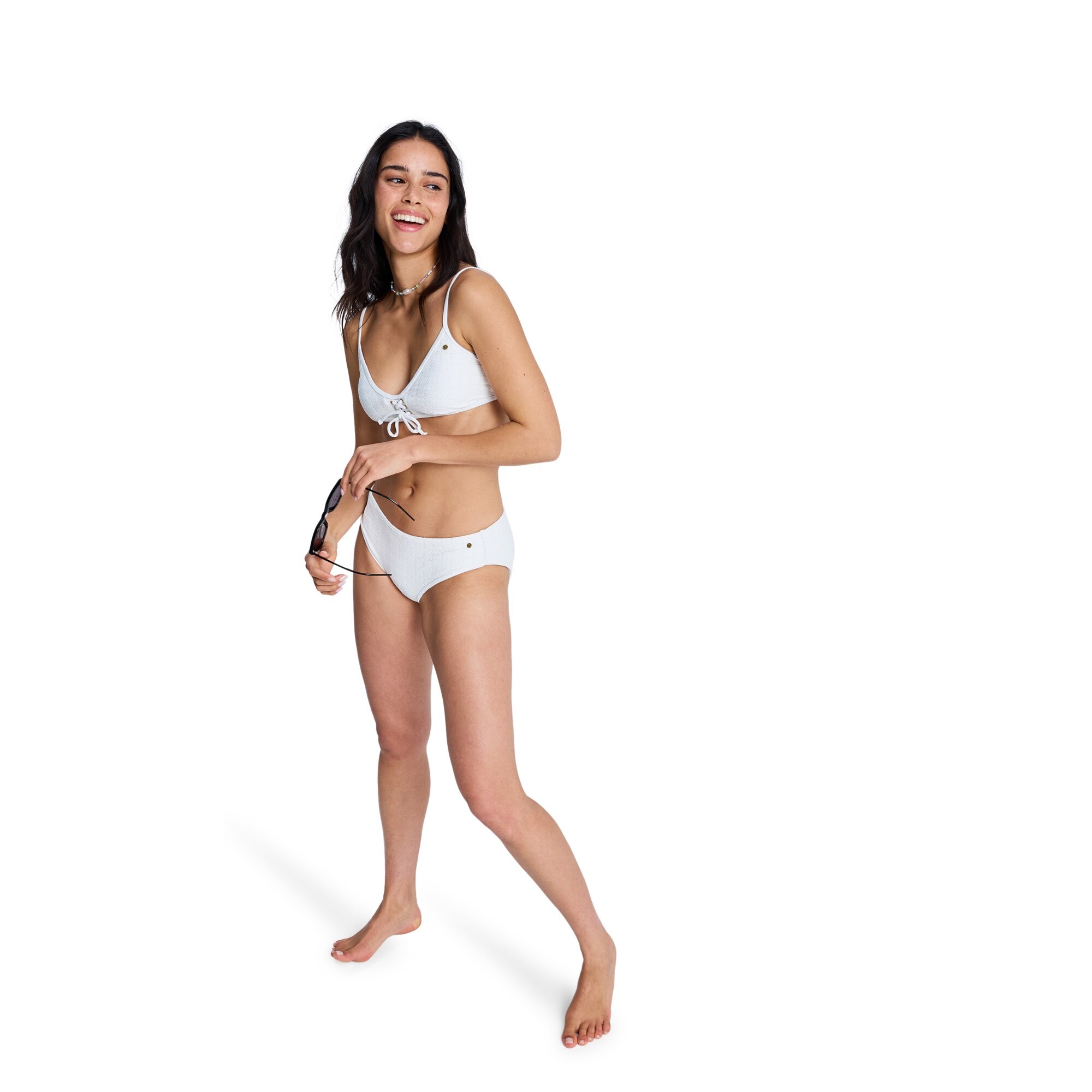 Top de Bikini de mujer Roxy Island Roxy - Blanco Blanco-4