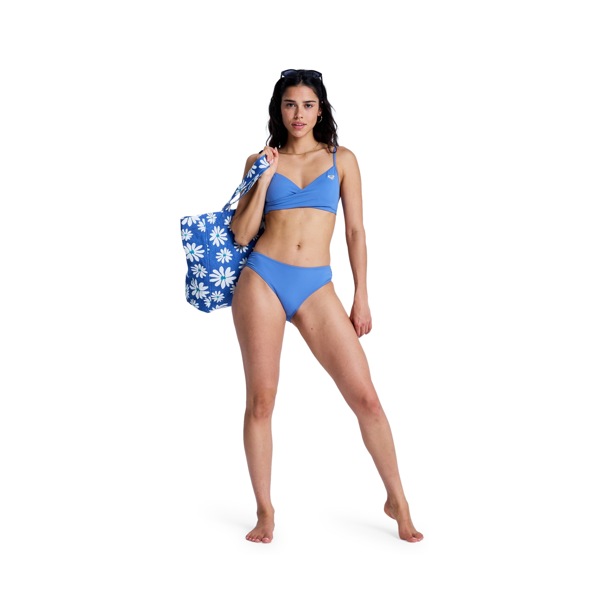 Top de Bikini de mujer Solid Essentials Roxy - Azul Azul-5
