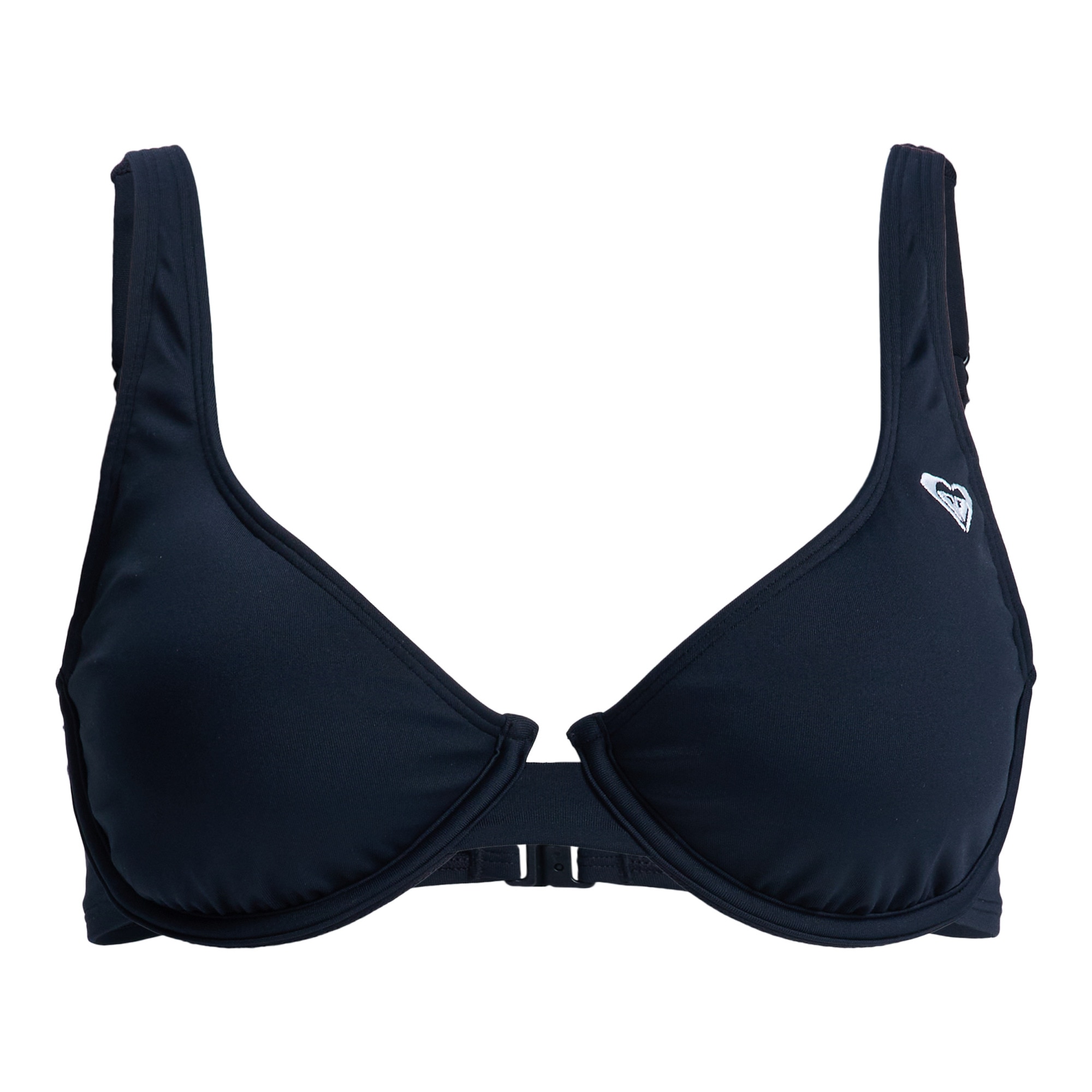 Imagen 0 de Top de bikini de mujer Solid Essentials Underwire Dcup Roxy Negro