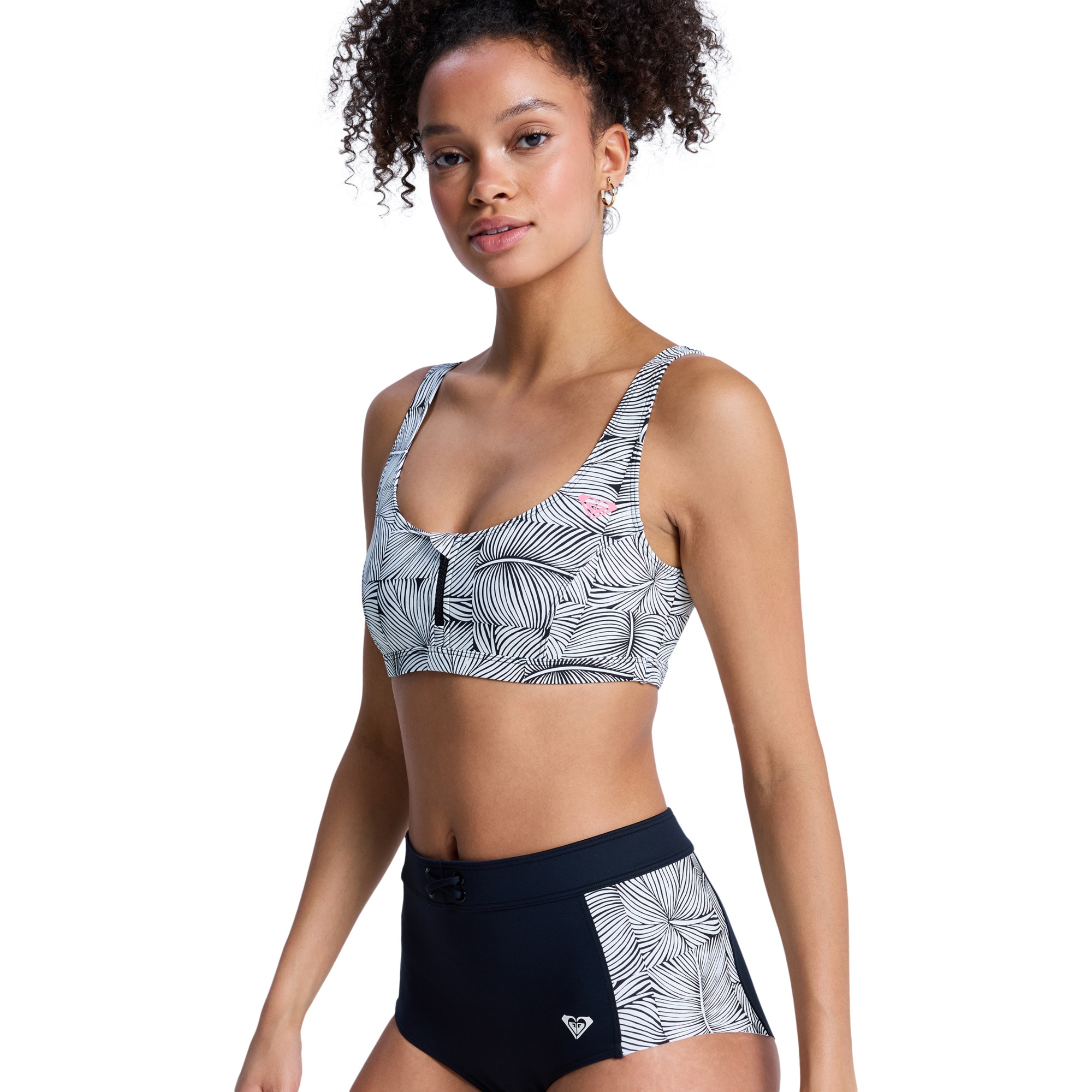 Top de Bikini de mujer Pro Surf Roxy - Negro Negro-4