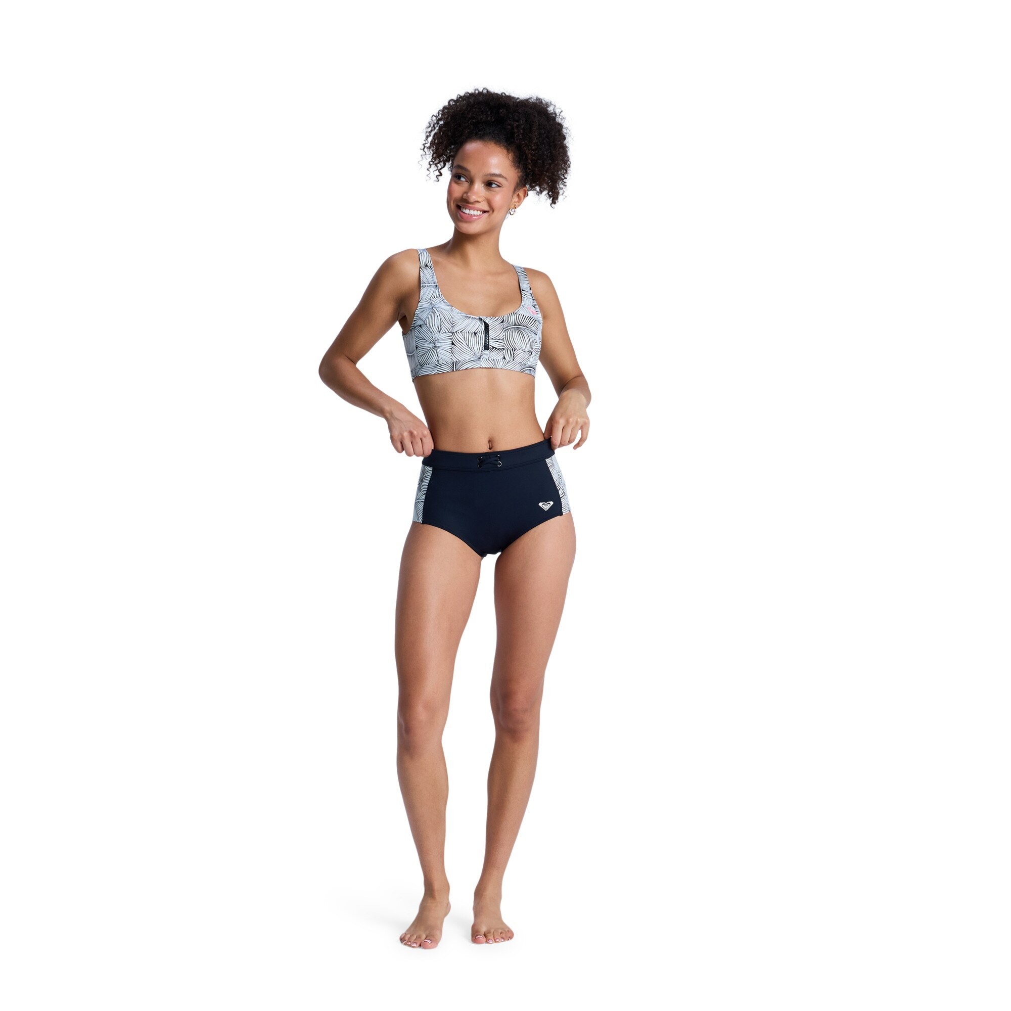 Top de Bikini de mujer Pro Surf Roxy - Negro Negro-6