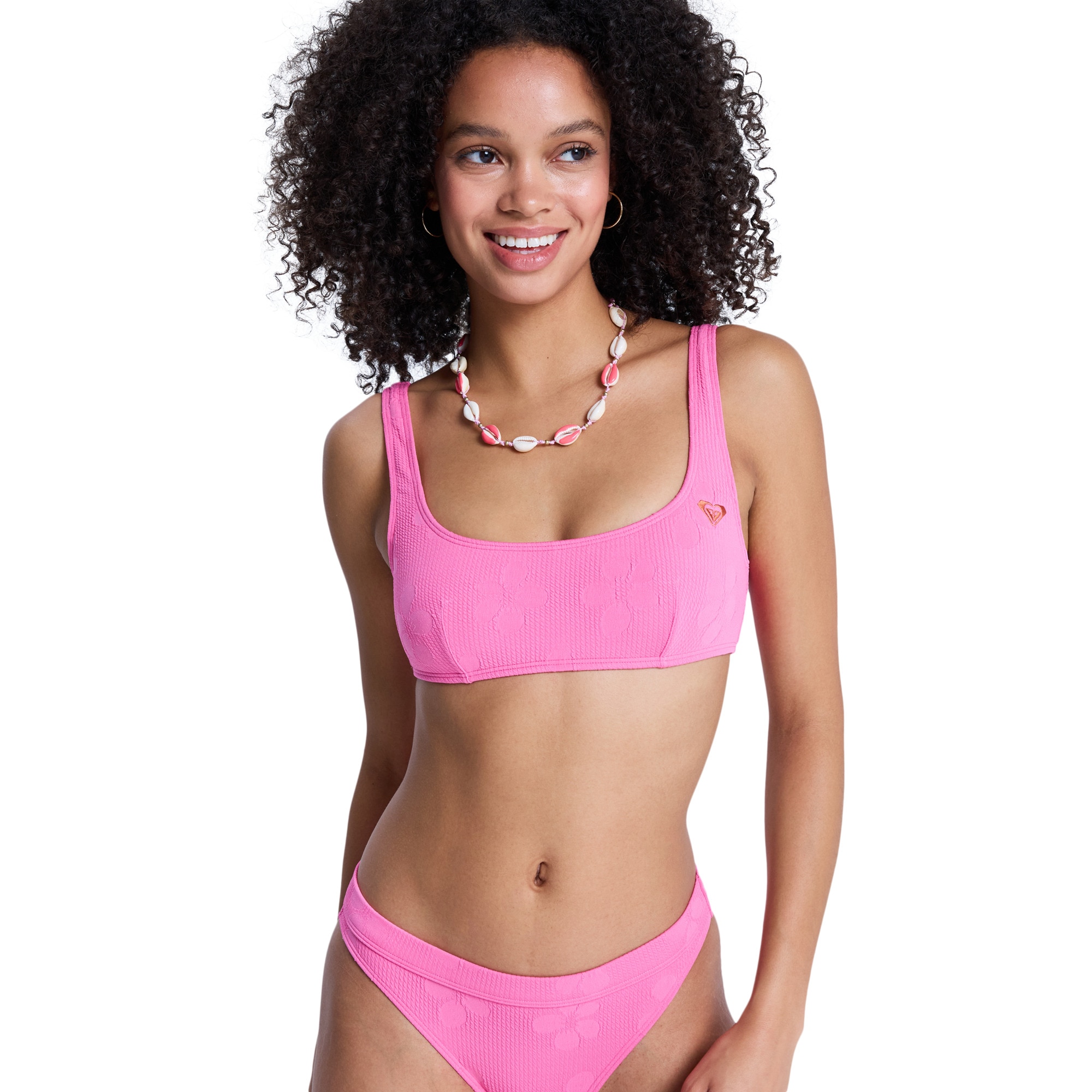 Top de Bikini de mujer Roxy Paradise Roxy - Rosa Rosa-1