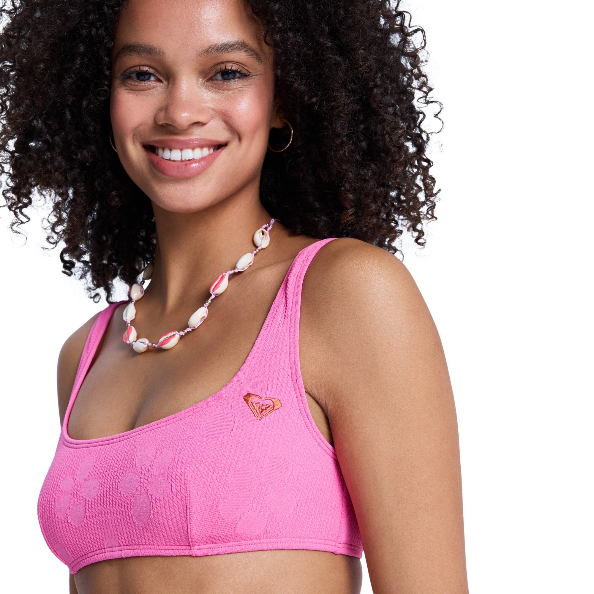 Top de Bikini de mujer Roxy Paradise Roxy - Rosa Rosa-4