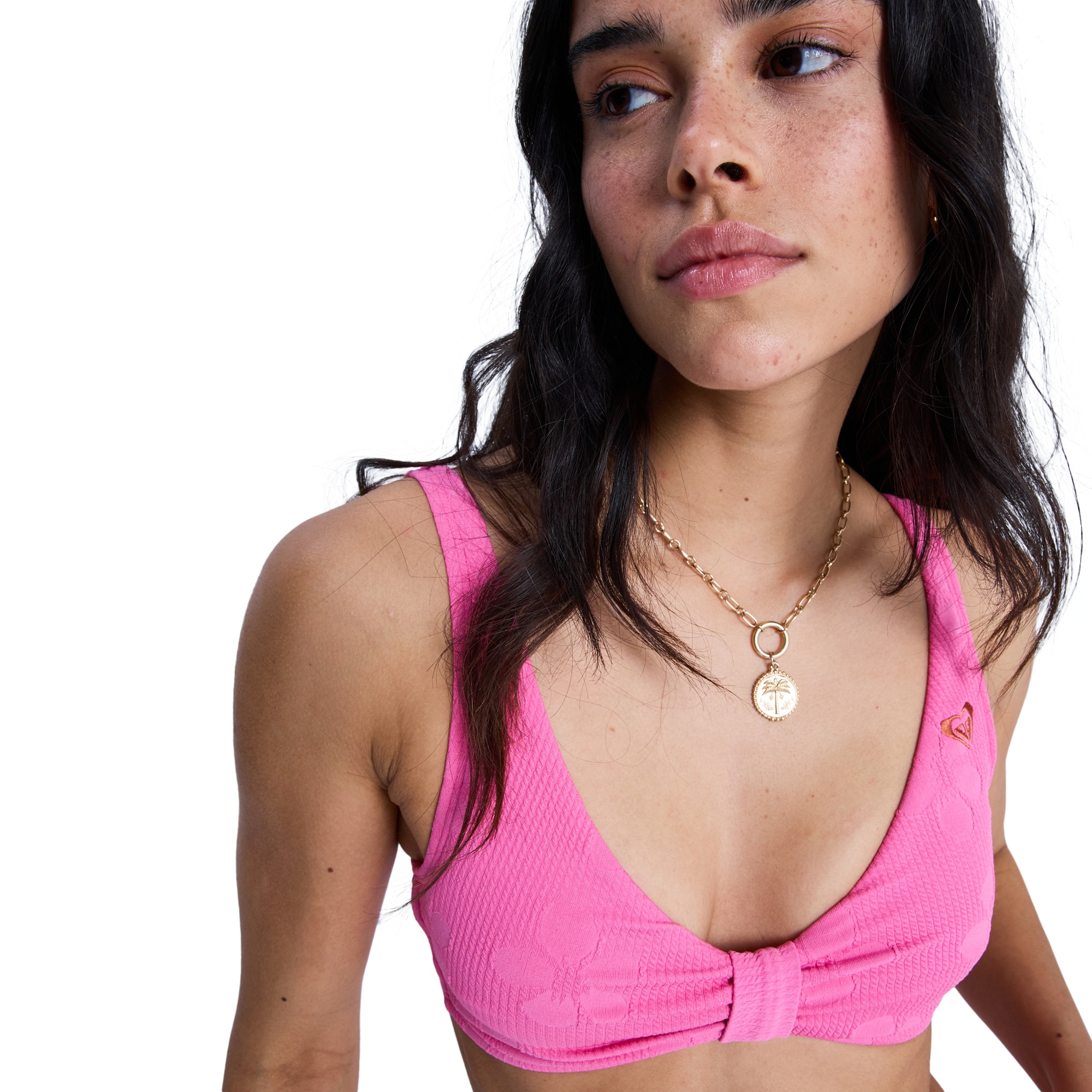 Top de Bikini de mujer Roxy Paradise Roxy - Rosa Rosa-4