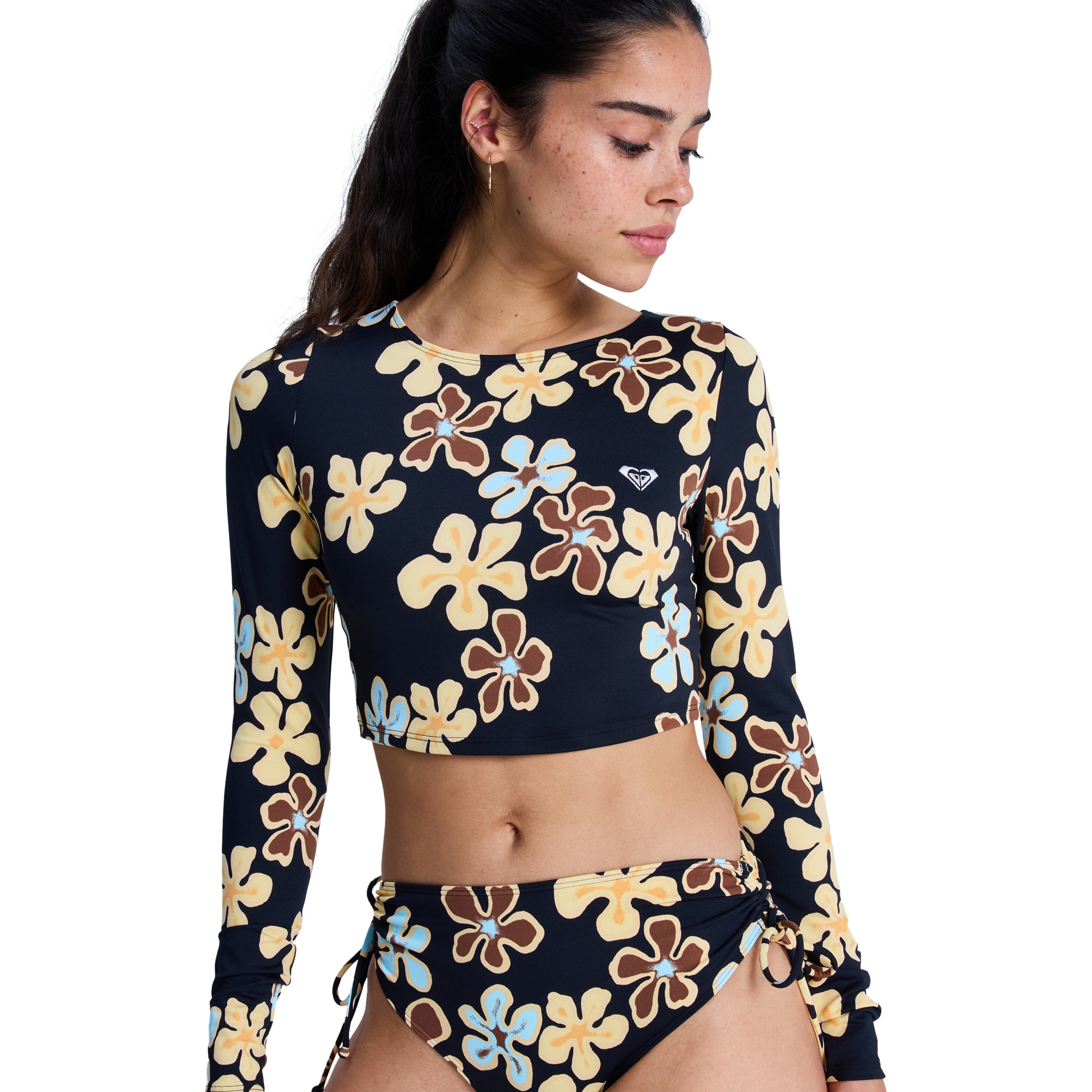 Imagen 0 de Camiseta de surf de mujer The Beach Babe Roxy Negro